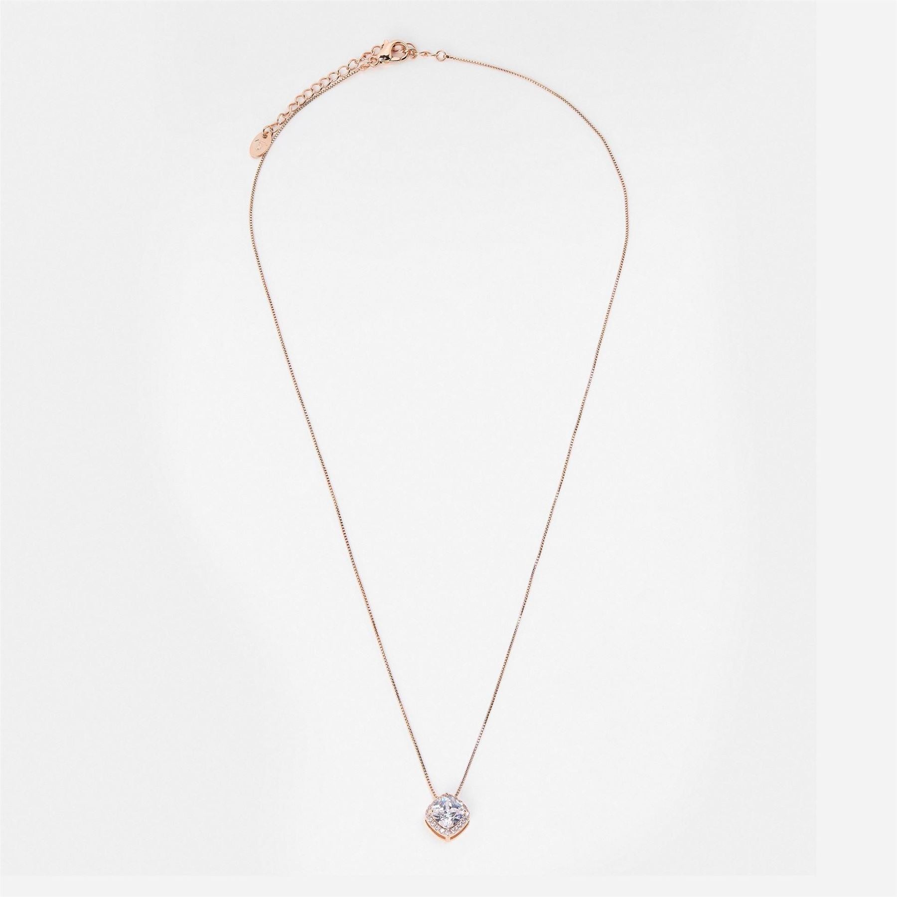 Mason Knight Yager Square Cubic Stone Pendant