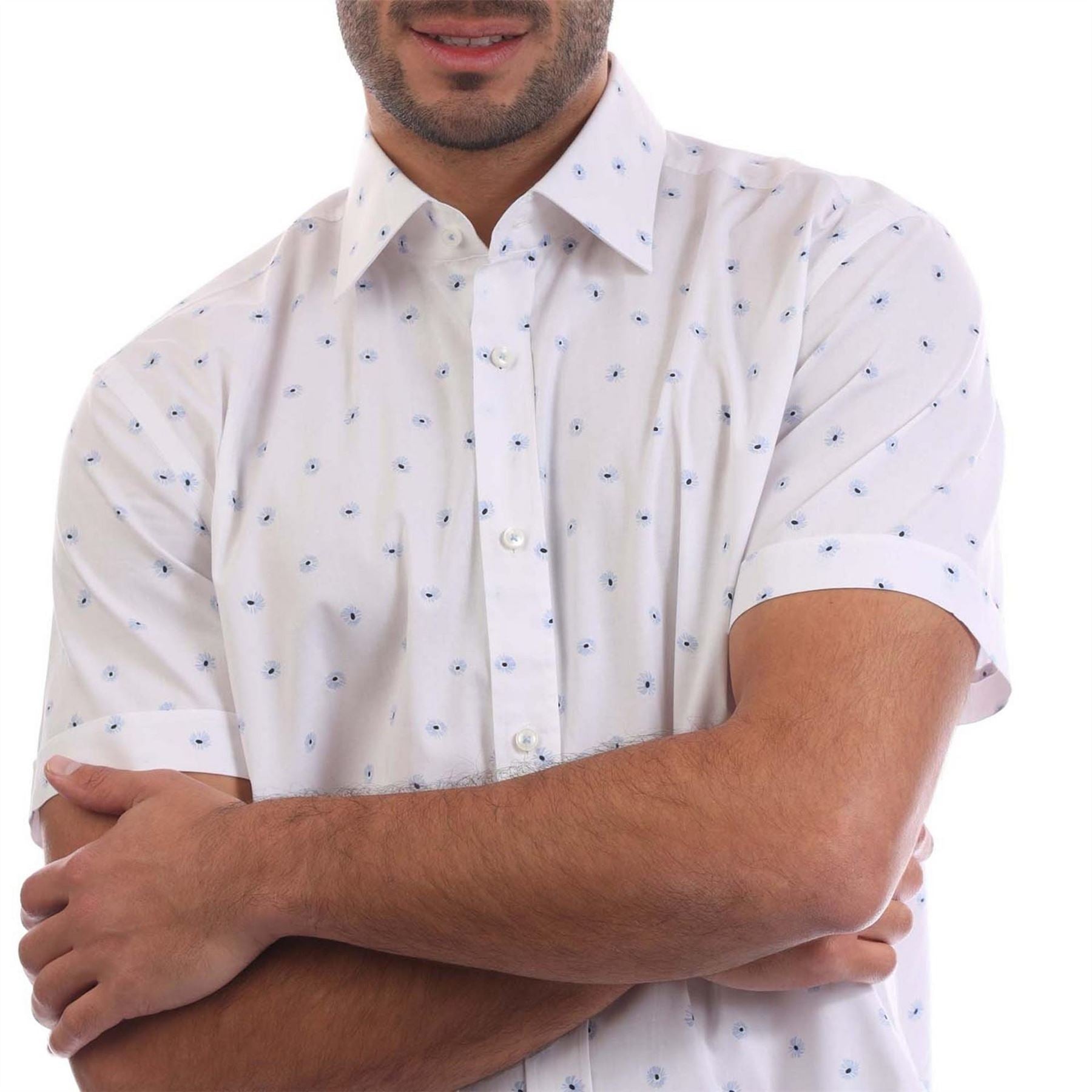Boss Oxford Short Sleeve Collared Regular Fit Shirt