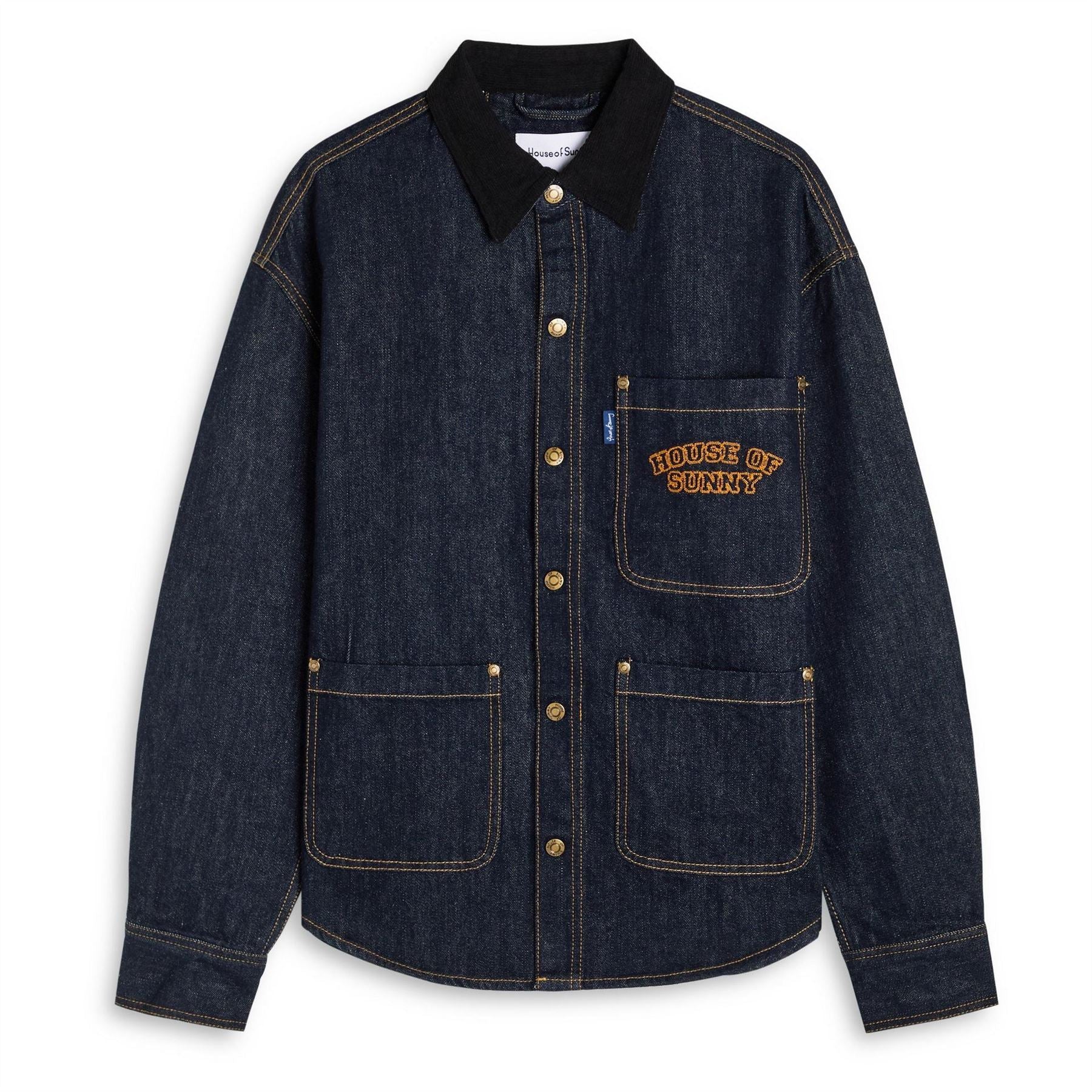 House Of Sunny Chainstitch Denim Shirt