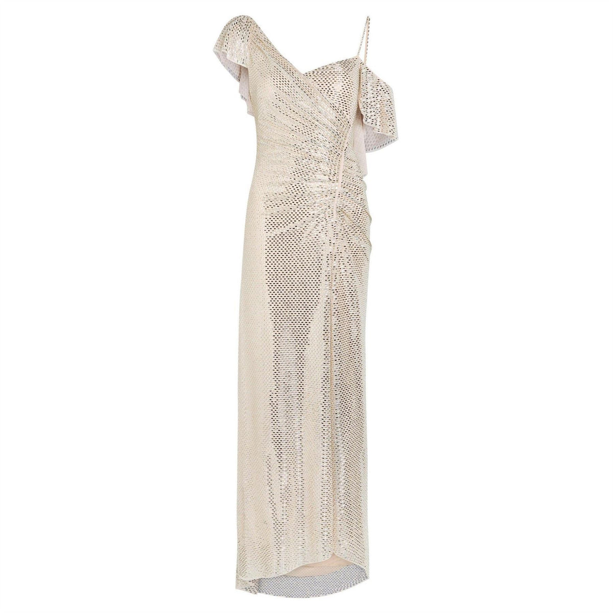 Self Portrait Rhinestone Ruffle Dress