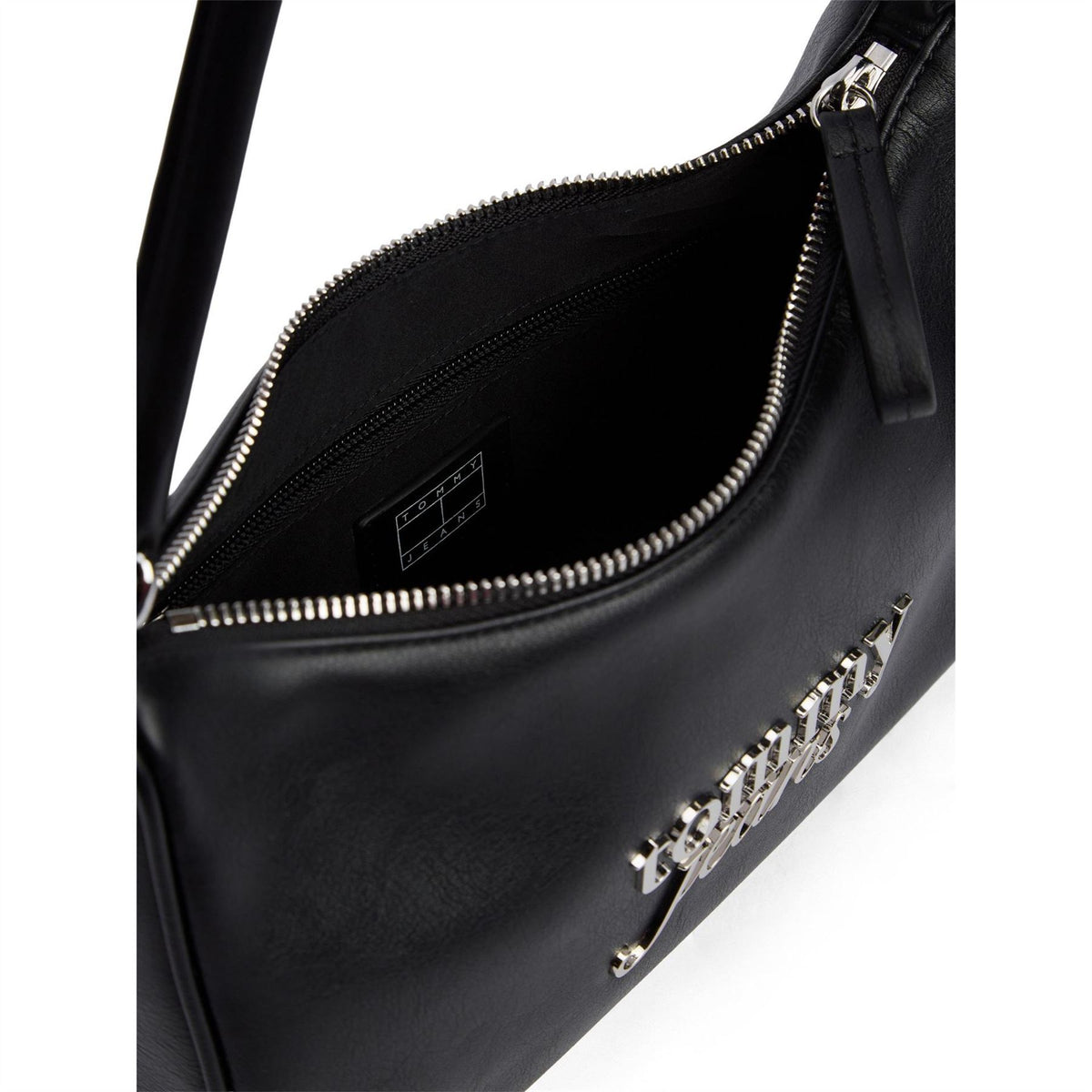 Tommy Jeans Bold Script Faux Leather Shoulder Bag 3.4 L