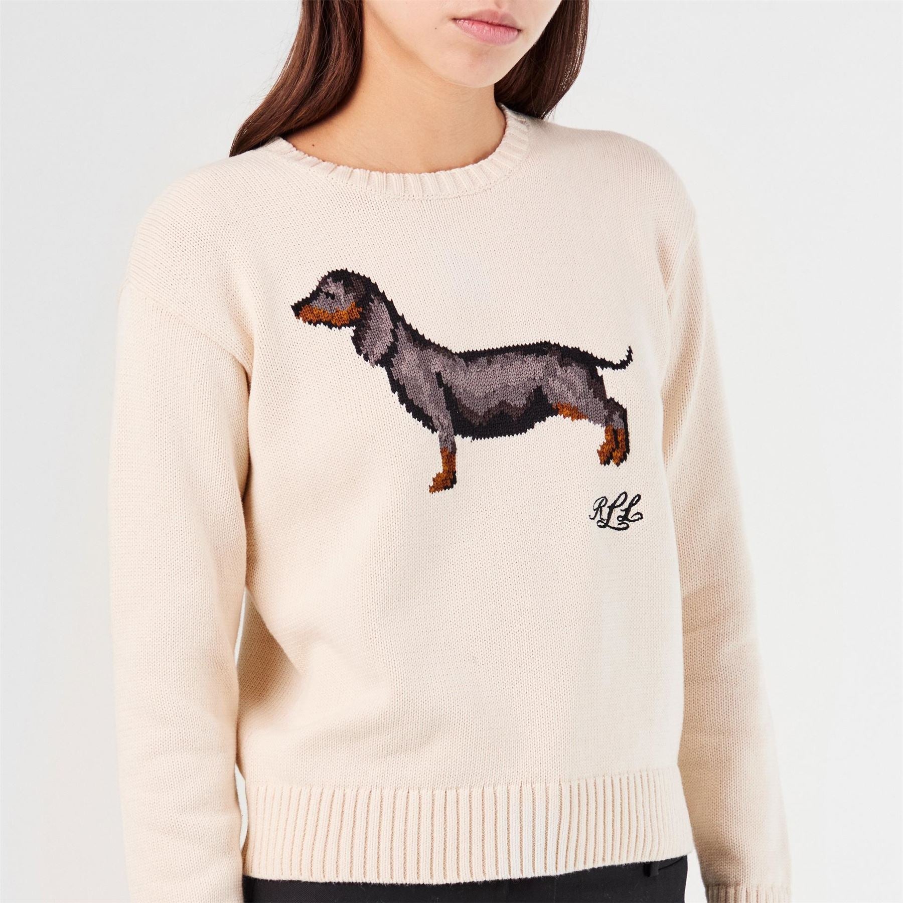 Lauren by Ralph Lauren Crew Neck Long Sleeve Regular Fit Sweater