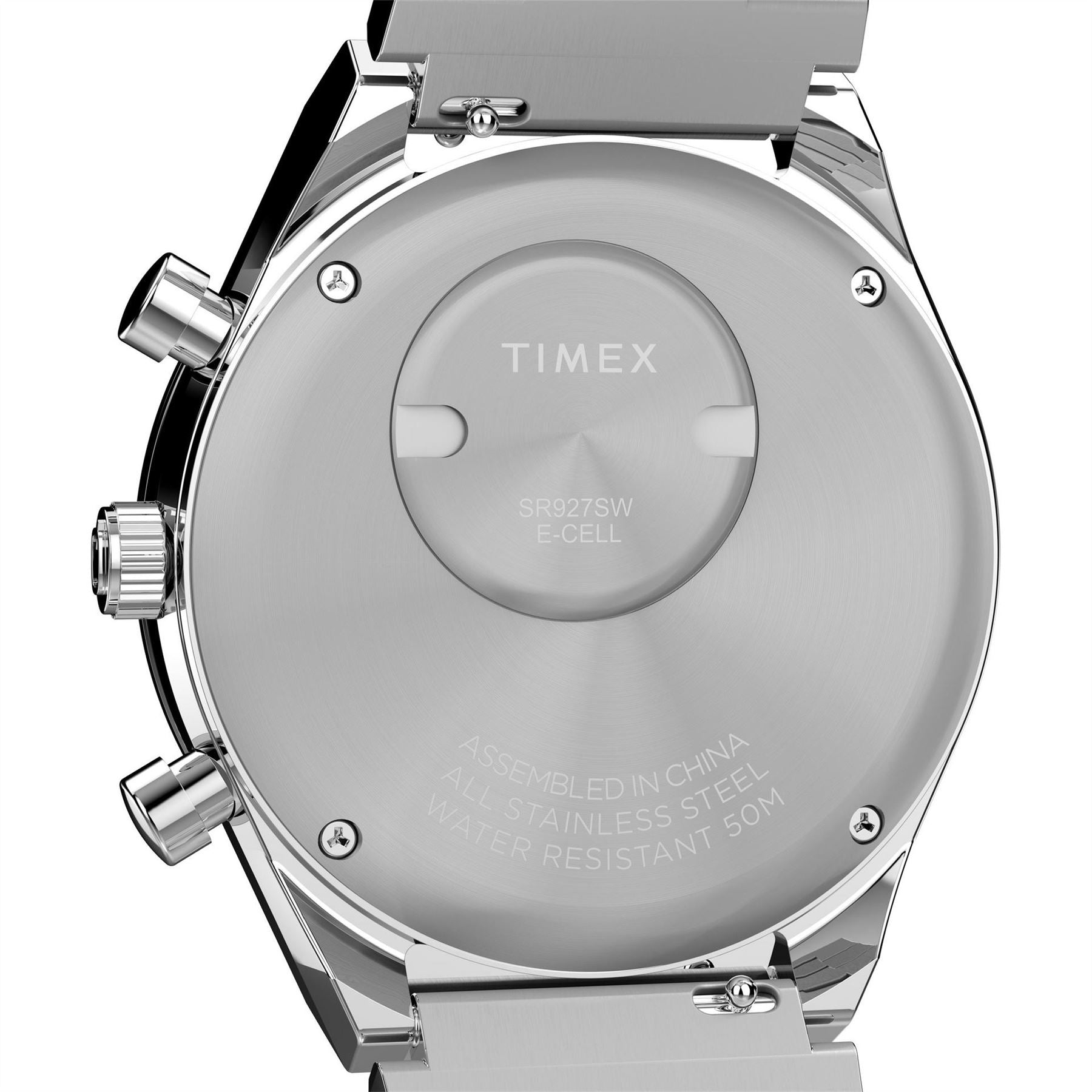 Timex Q Chronograph Racing Steel Bracelet Analogue Watch