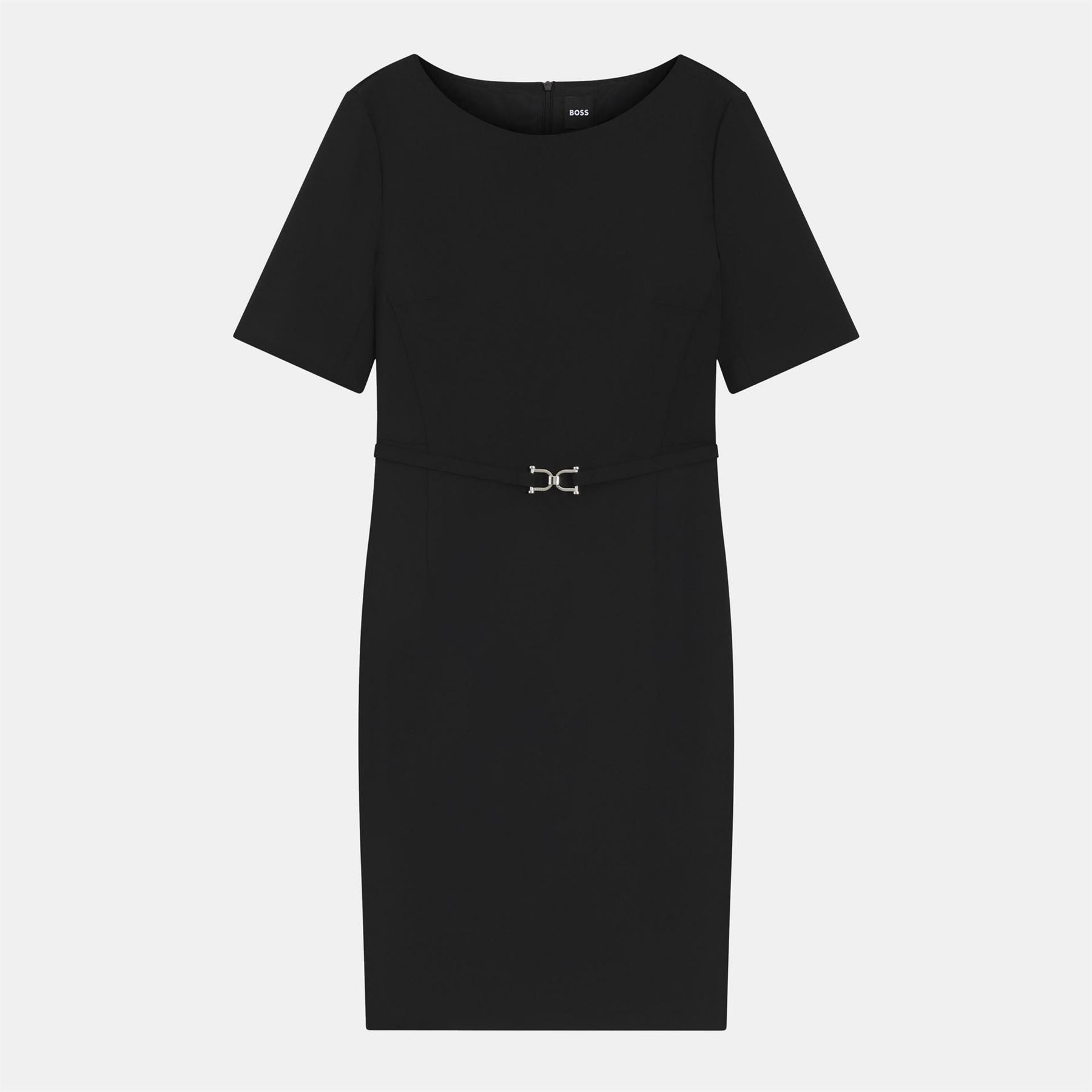 Boss Daleah Boat Neck Short Sleeve Knee Length Dress