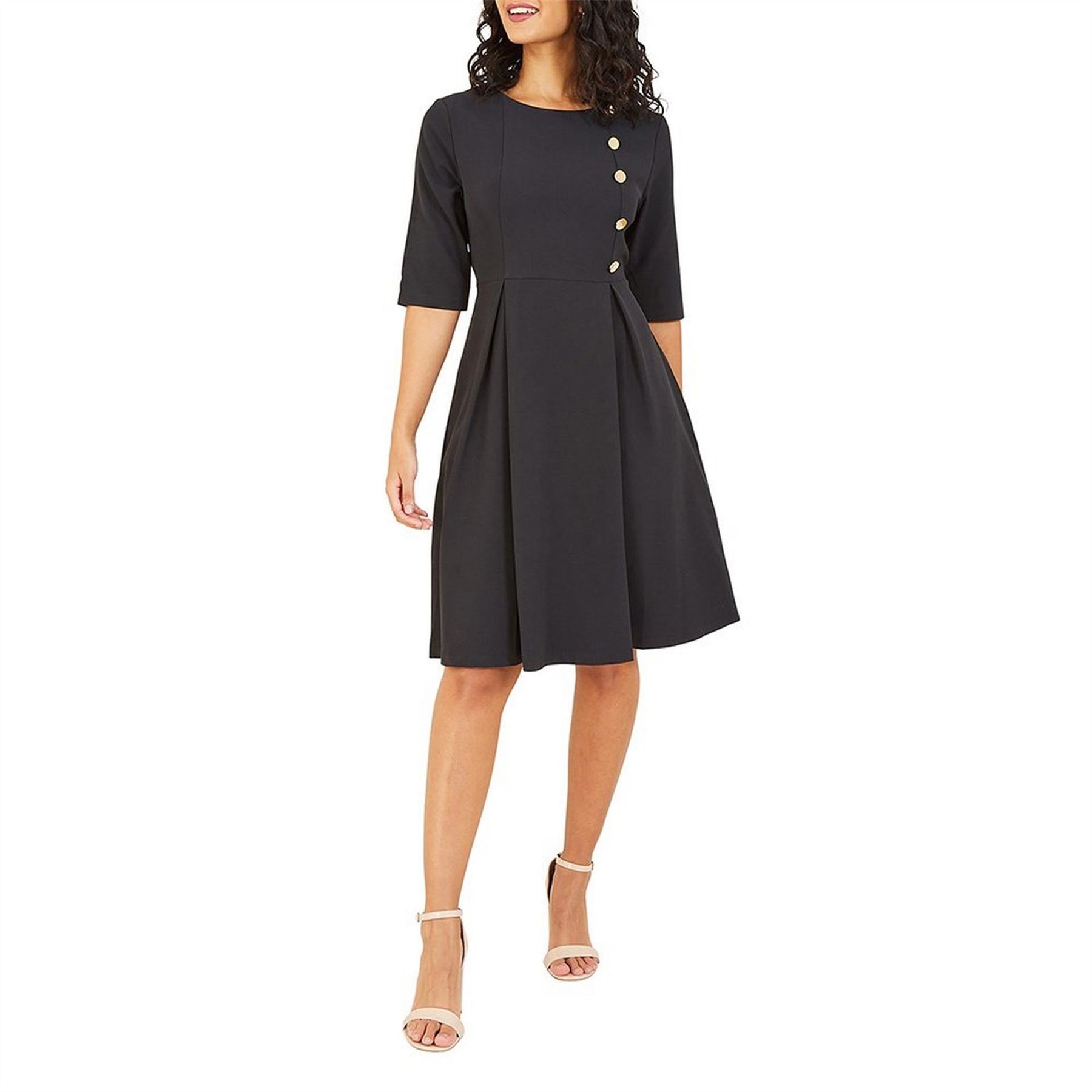 Yumi Skater Dress In Black