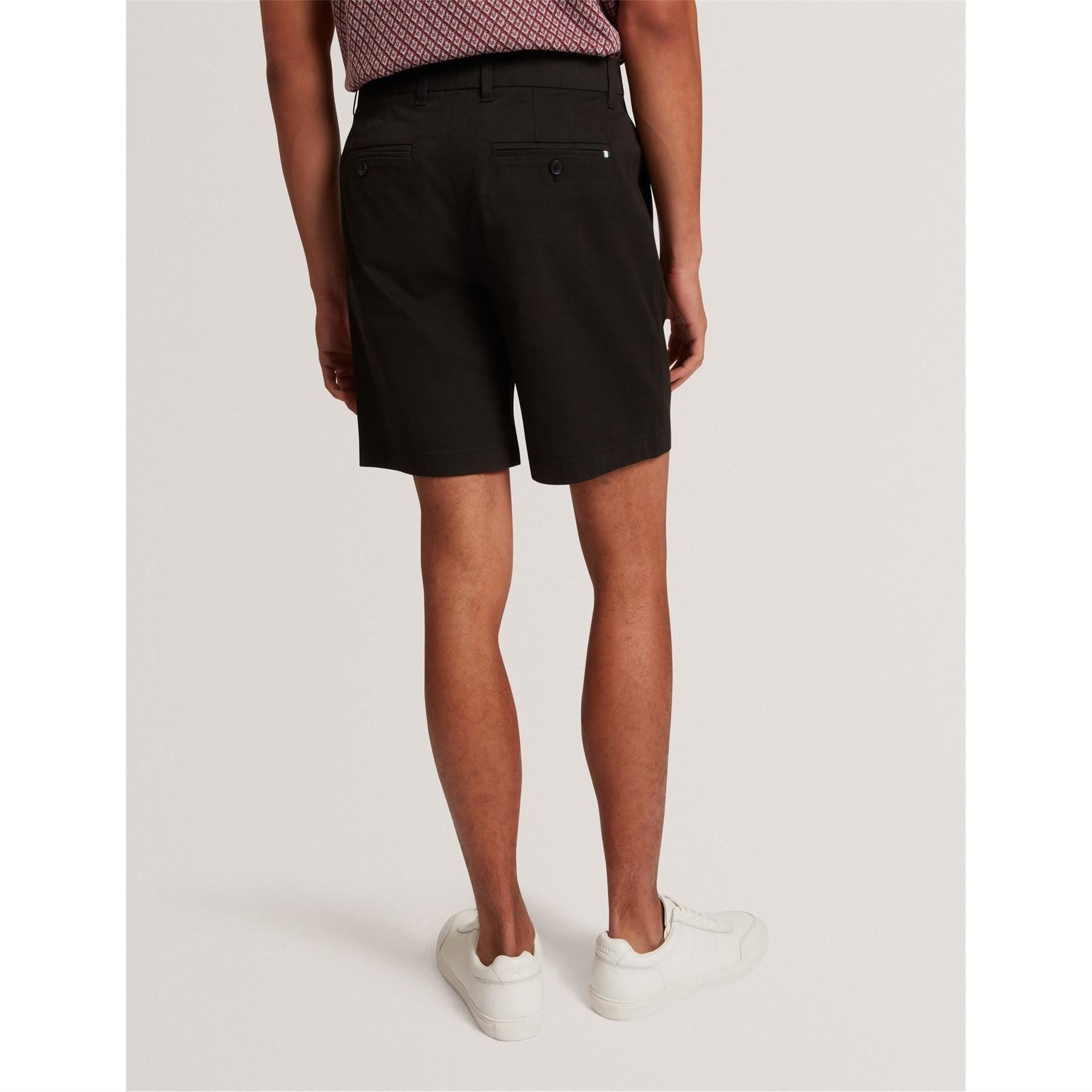 Ted Baker Solid Patterned Chino Shorts