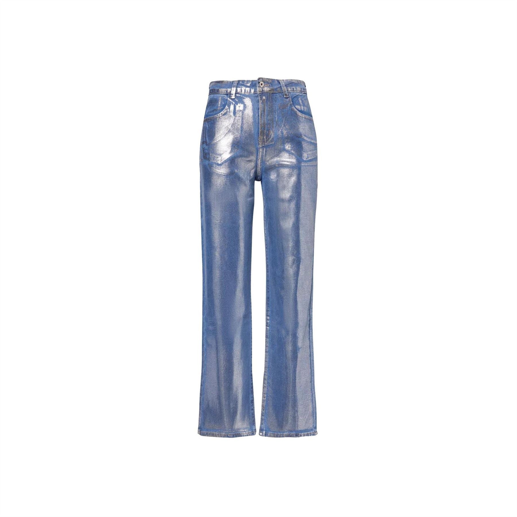 AmyLynn Soho Metallic Patterned Five Pocket Pants