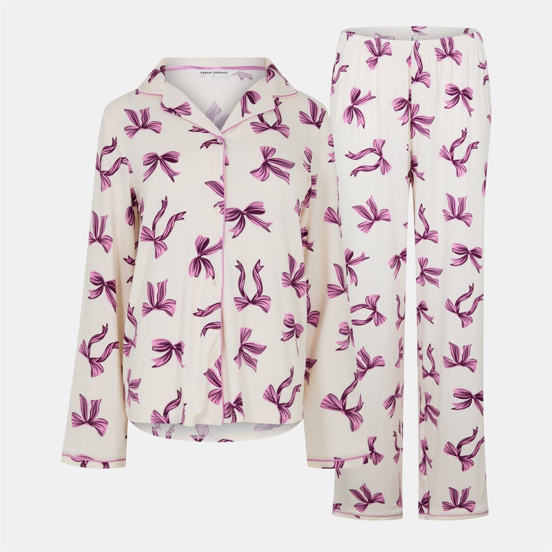 Urban Threads Long Sleeve Pyjama Set