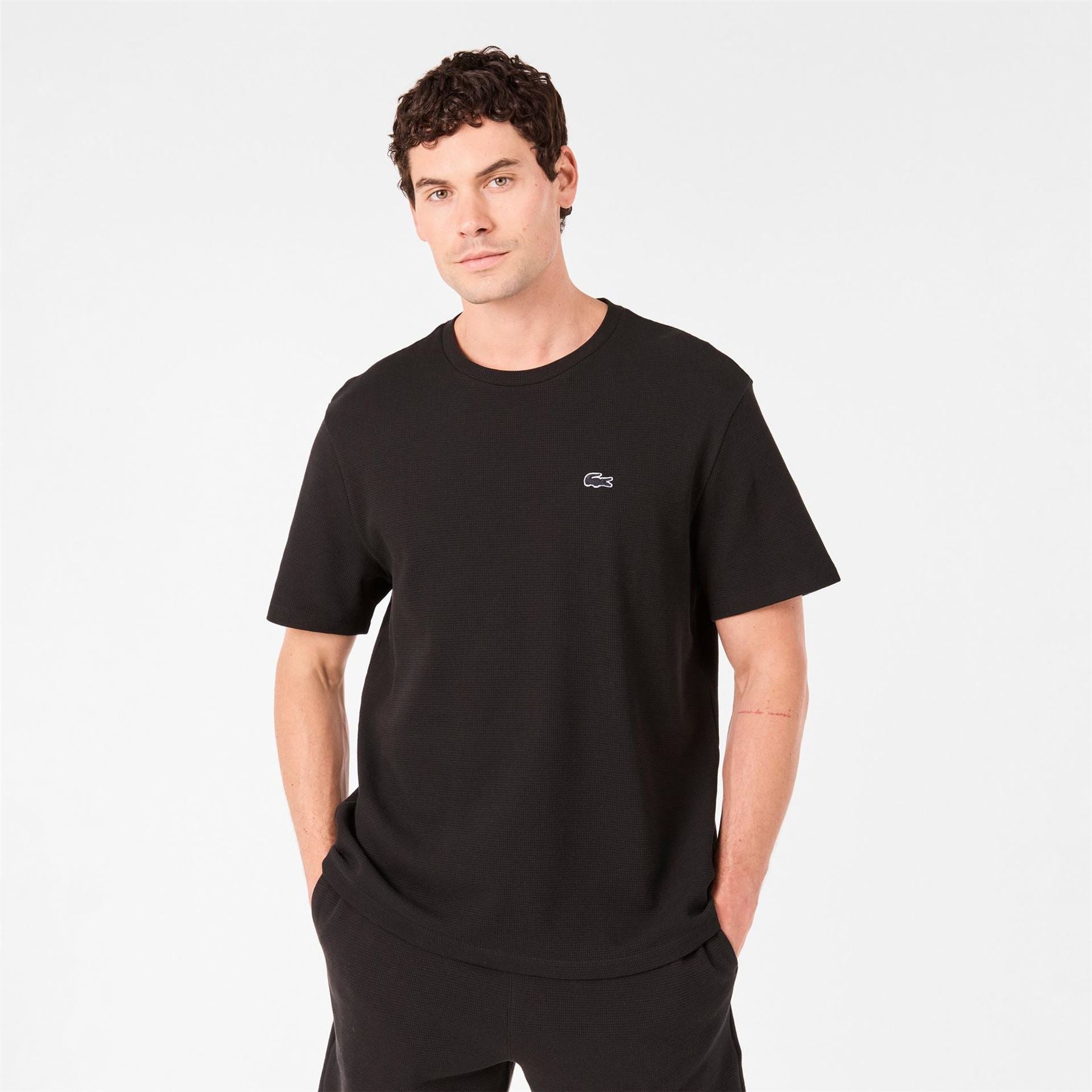 Lacoste Waffle Short Sleeve Pyjama Top