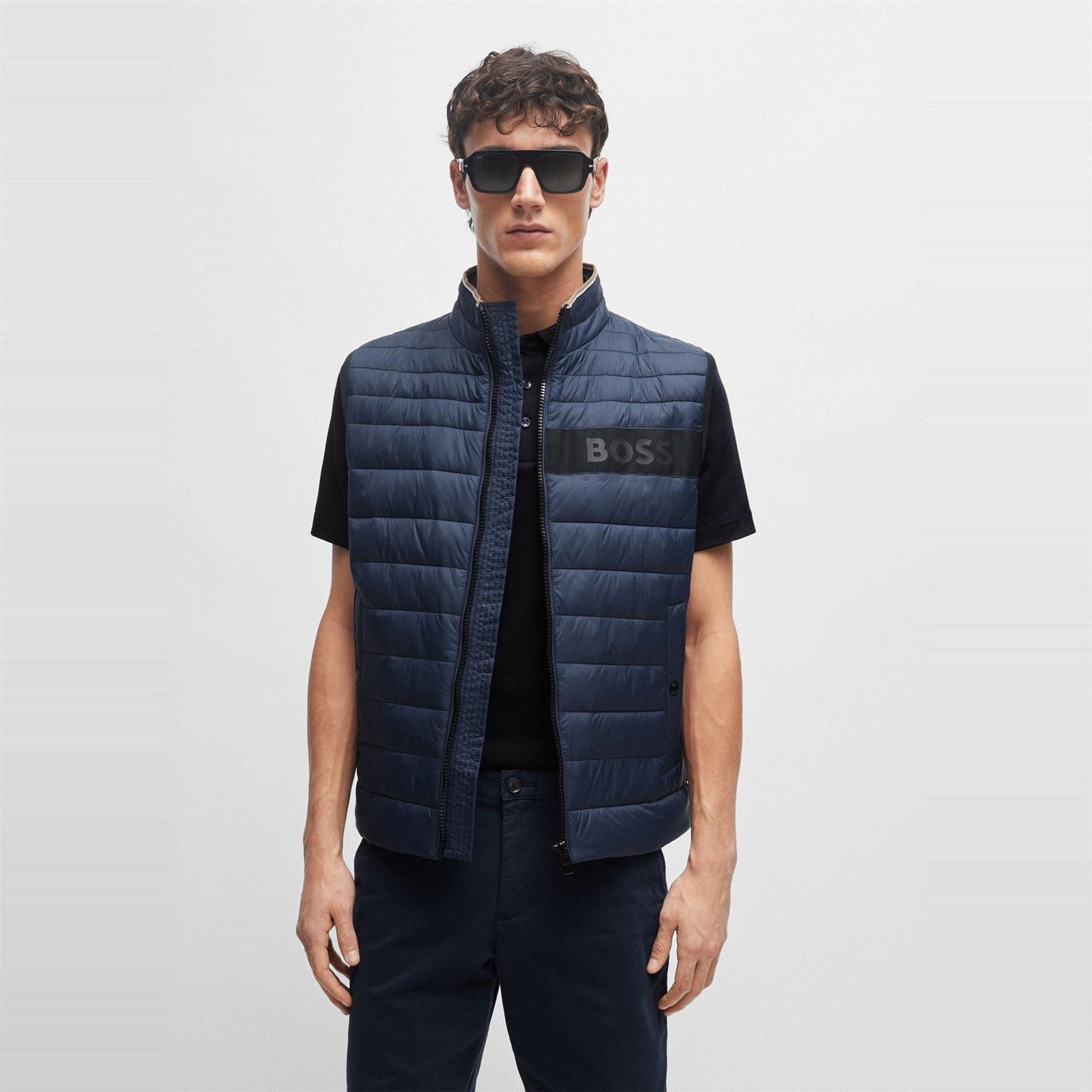 Boss Darolan Solid Patterned Gilet