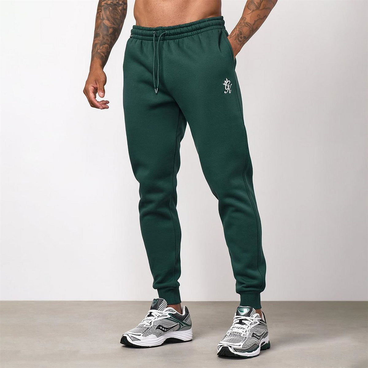 Gym King Fundamental Fleece Jogger   Deep Forest Green