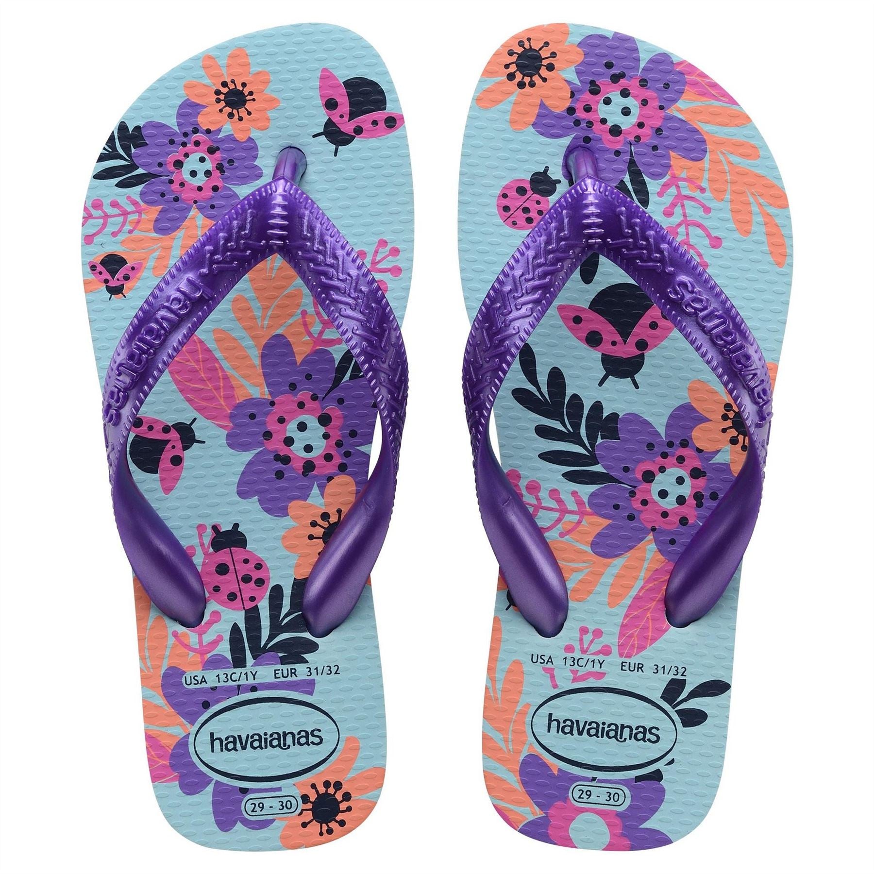 Havaianas Kids Flores Beige Flip Flops