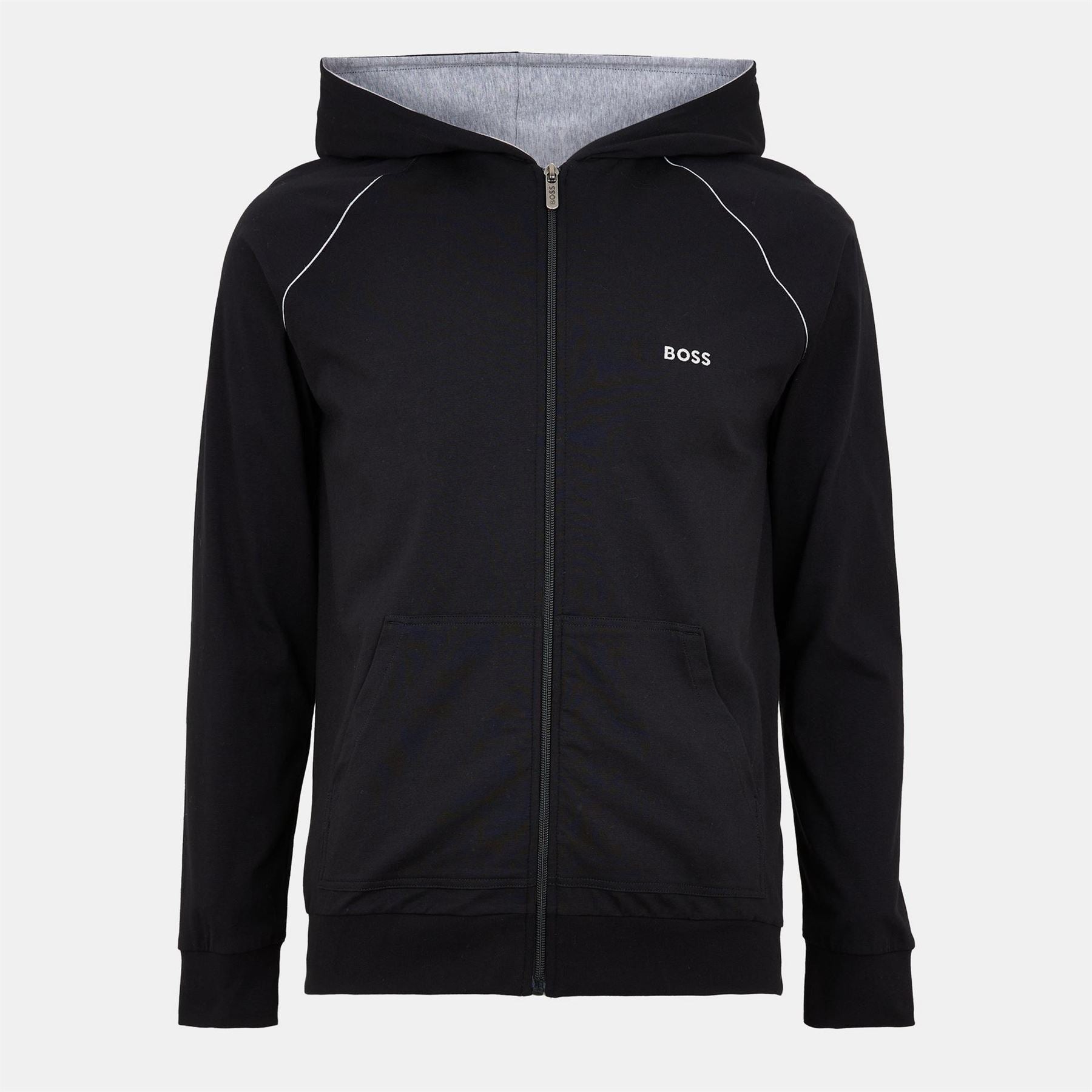 Boss BOSS Mix  And  Match Zipped Hoodie   Full Zip Closure