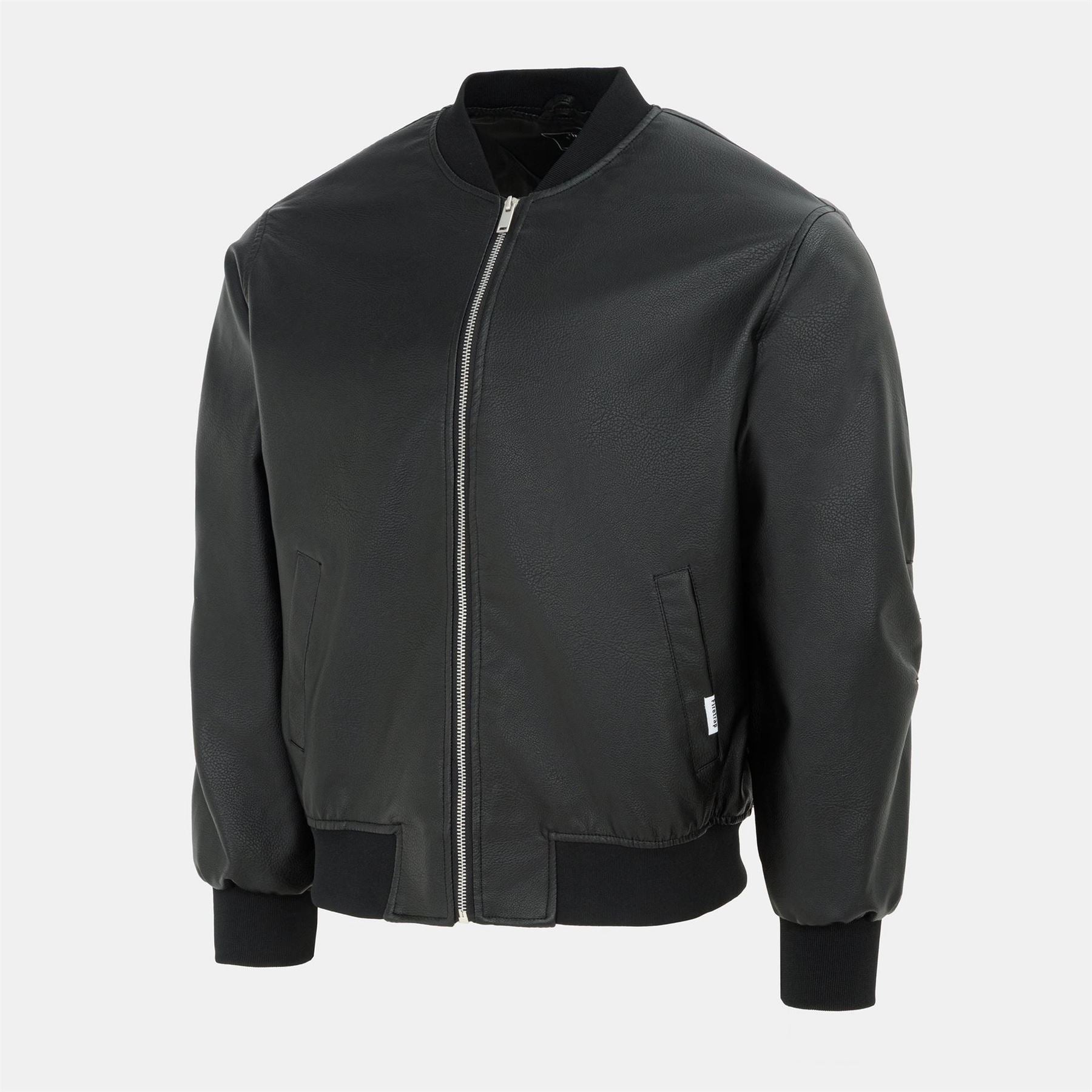 Firetrap Mens Pu Bomber