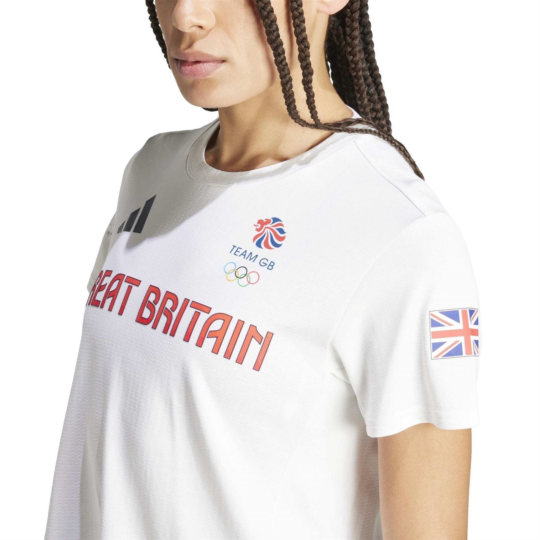 adidas Team Gb Short Sleeve Performance Gym Top