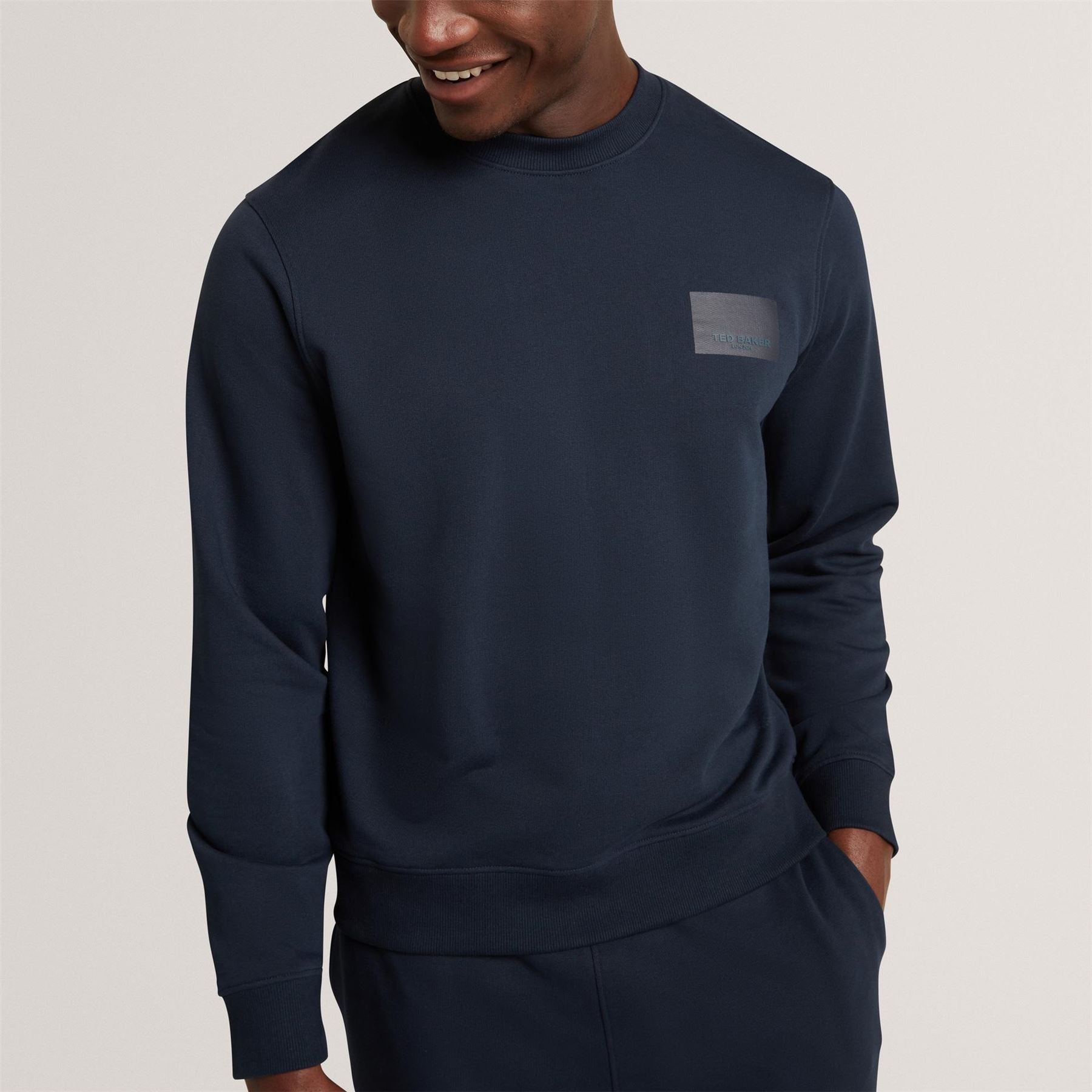 Ted Baker Baker Ls Logo Patch Sweatshirt