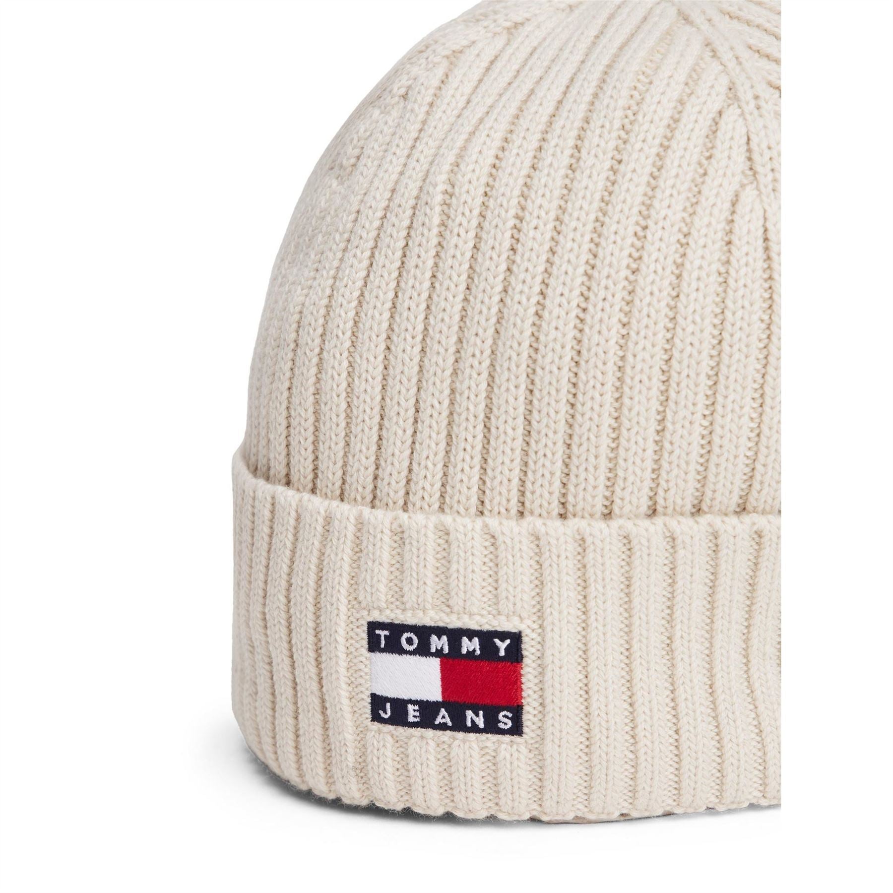 Tommy Jeans Flag Ribbed Knit Beanie