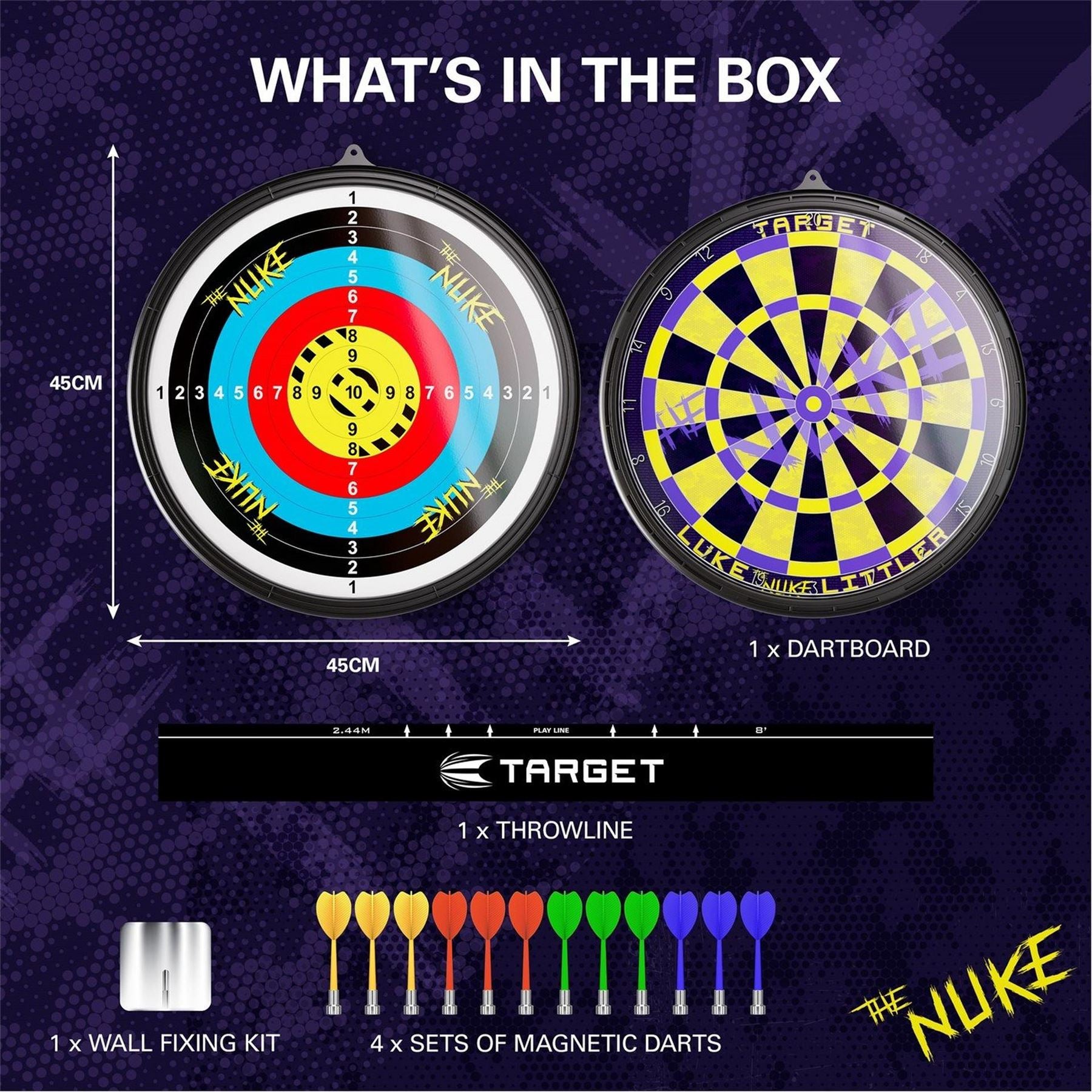 Target Darts Luke Littler Magnetic Dartboard