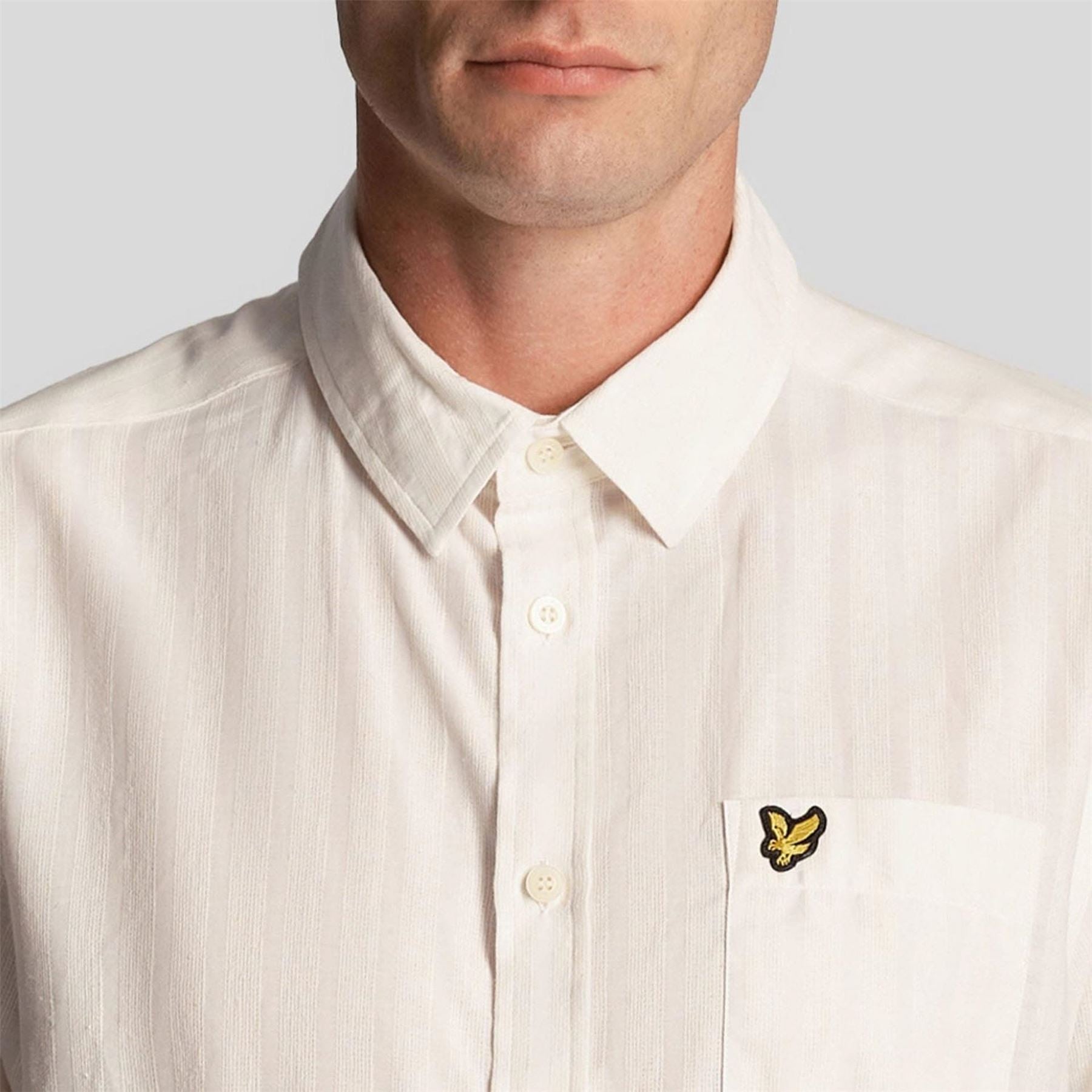 Lyle and Scott Stripe Short Sleeve Shirt