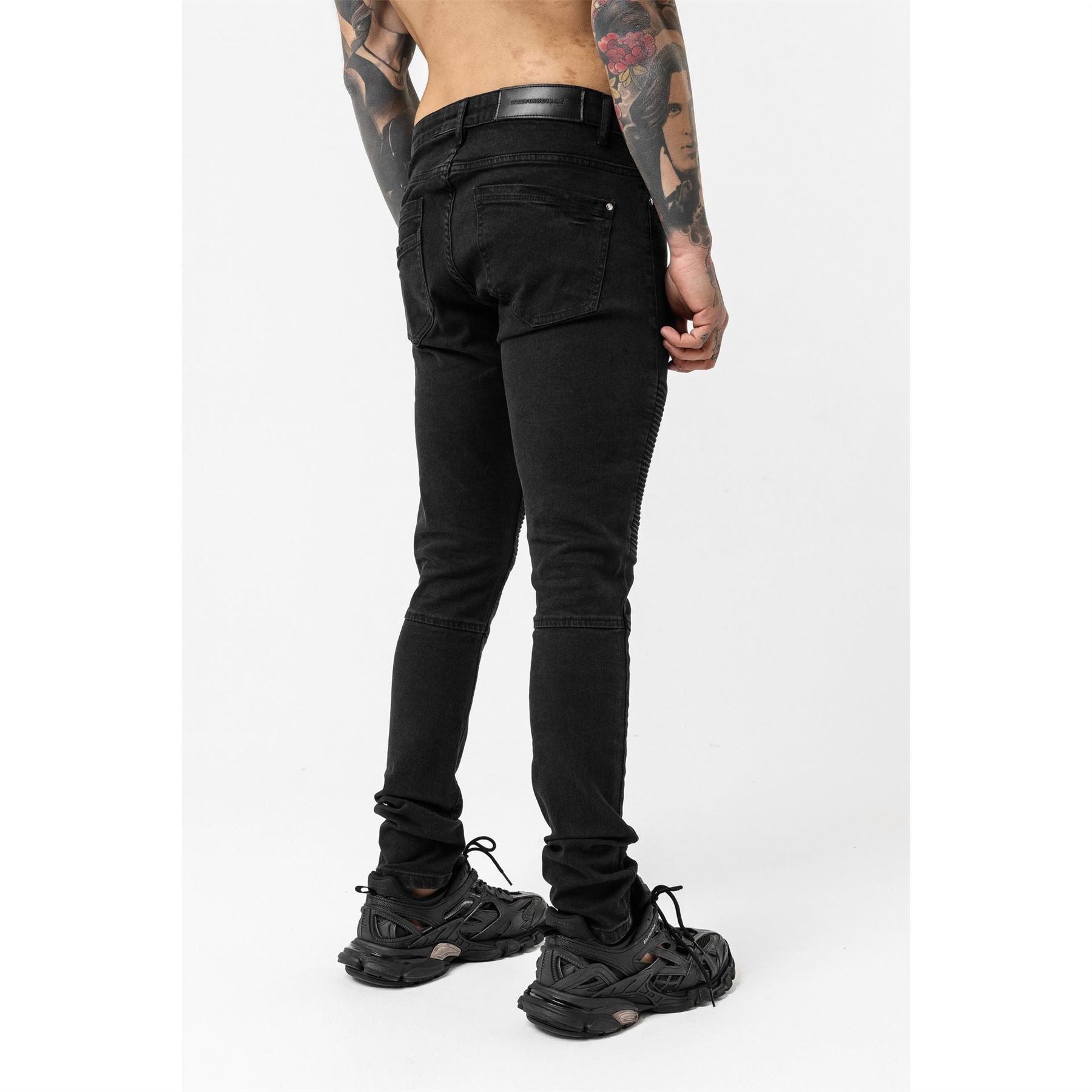 Good For Nothing Biker Jean Black