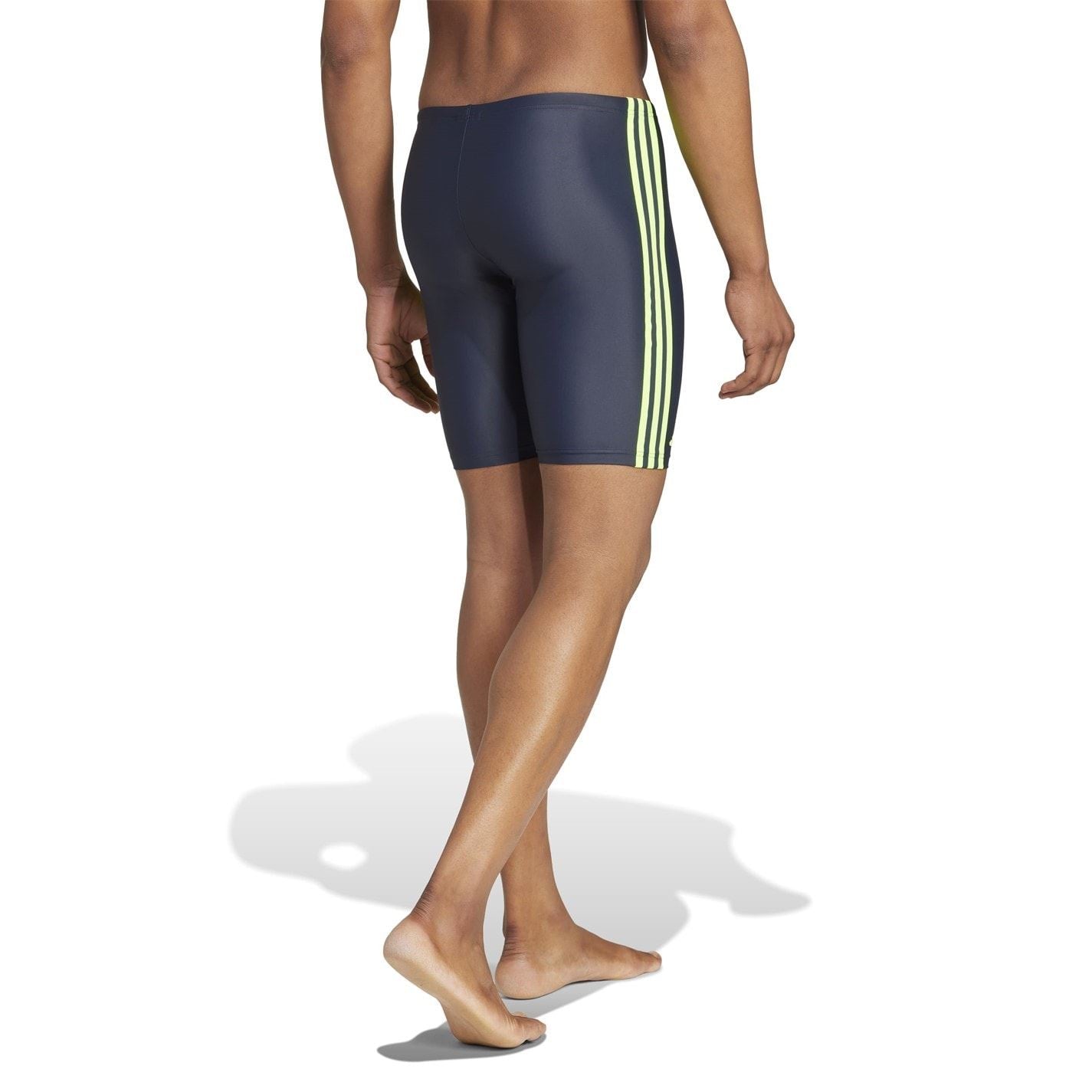 adidas Mens Primeblue 3 Stripes Swim Jammer