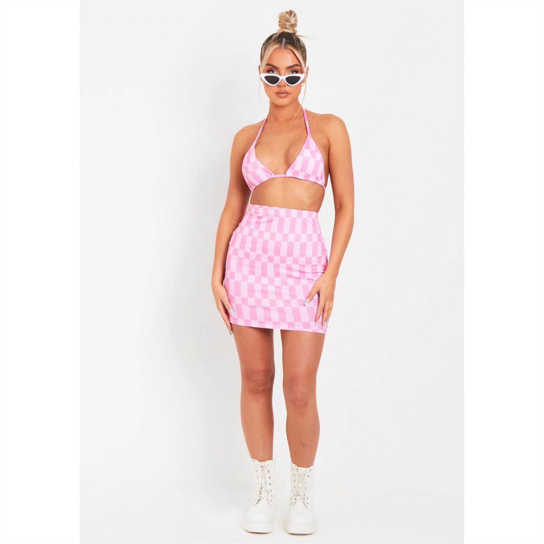 Missy Empire Print Bikini Top