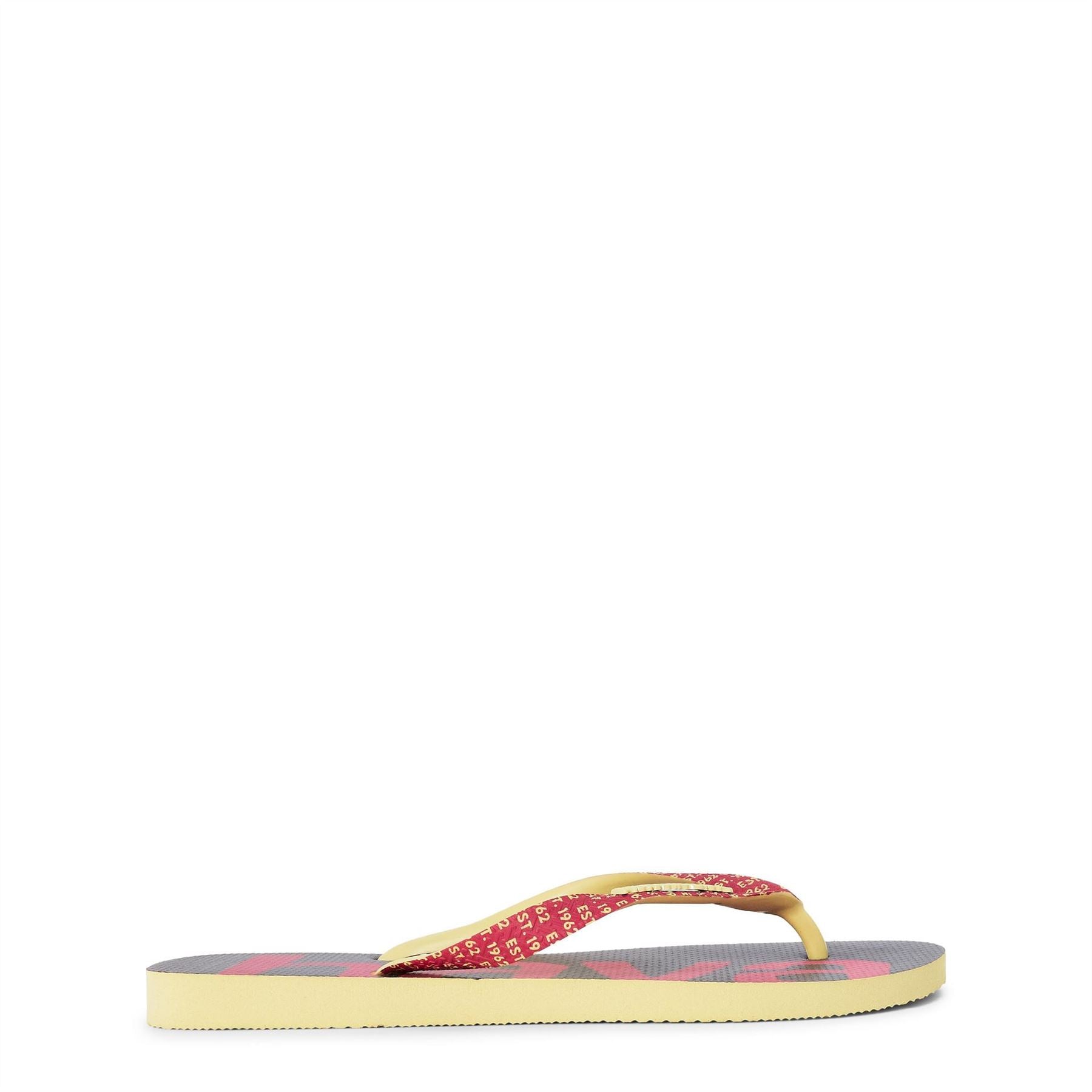 Havaianas Mens Hav. Top Logomania Mid Tech Lemon Y Flip Flops