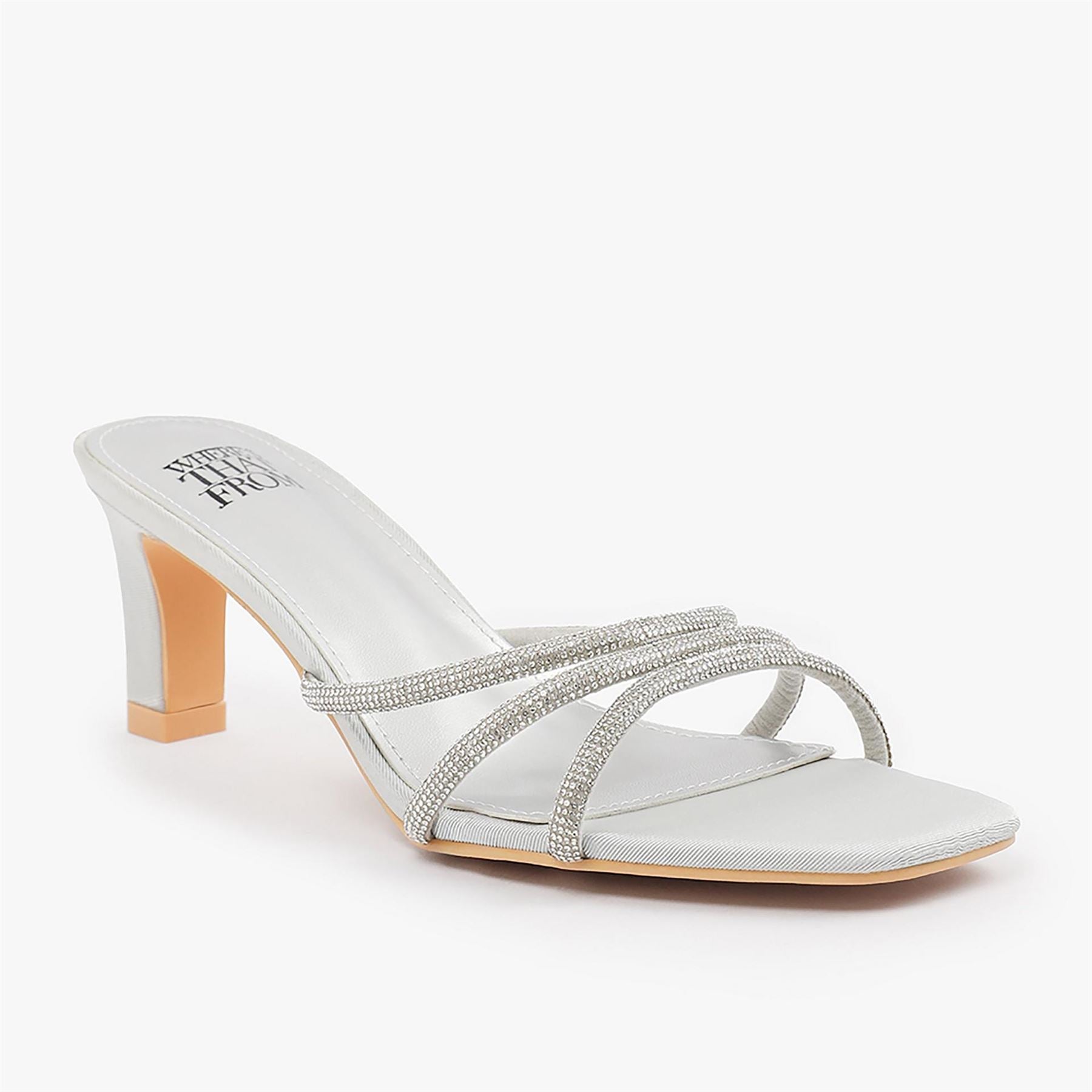 Wheres That From High Heel Open Toe Block Heel Sandals
