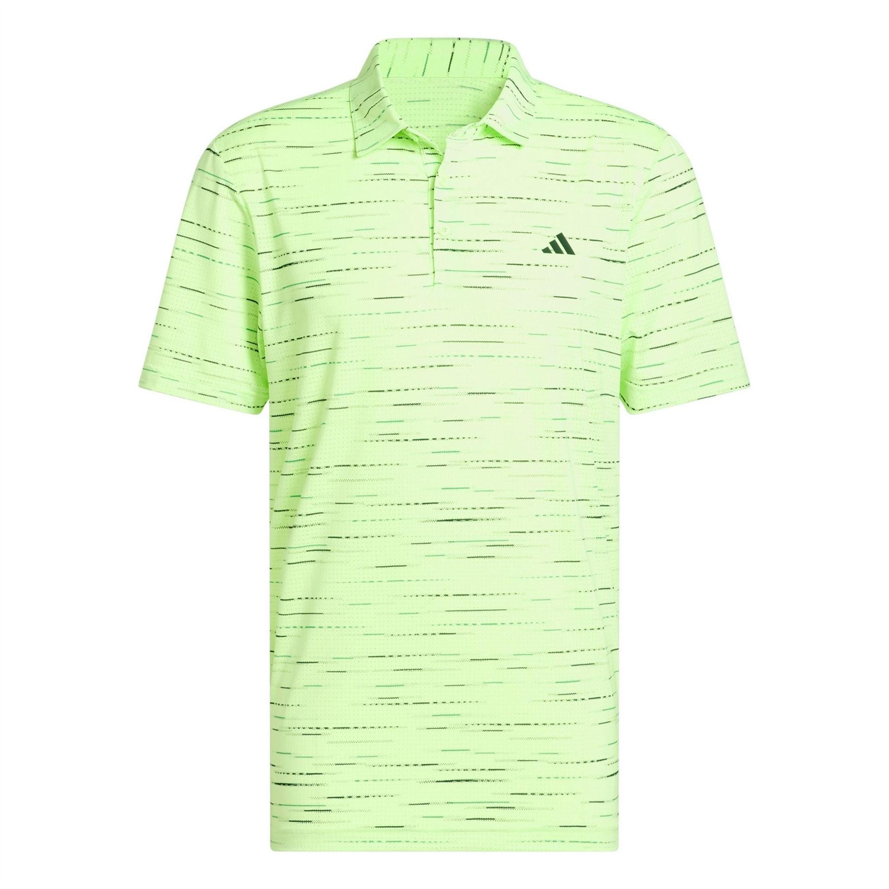 adidas Ultimate Mesh Print Collared Short Sleeve Polo Shirt