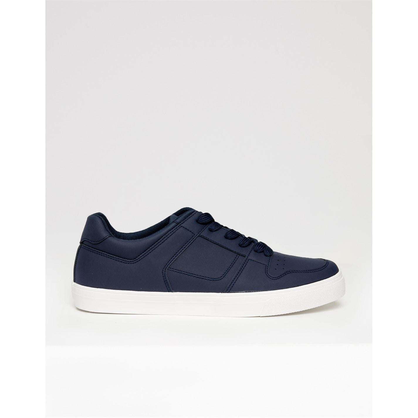 Threadbare Austin Stitch Detailed Court Trainers