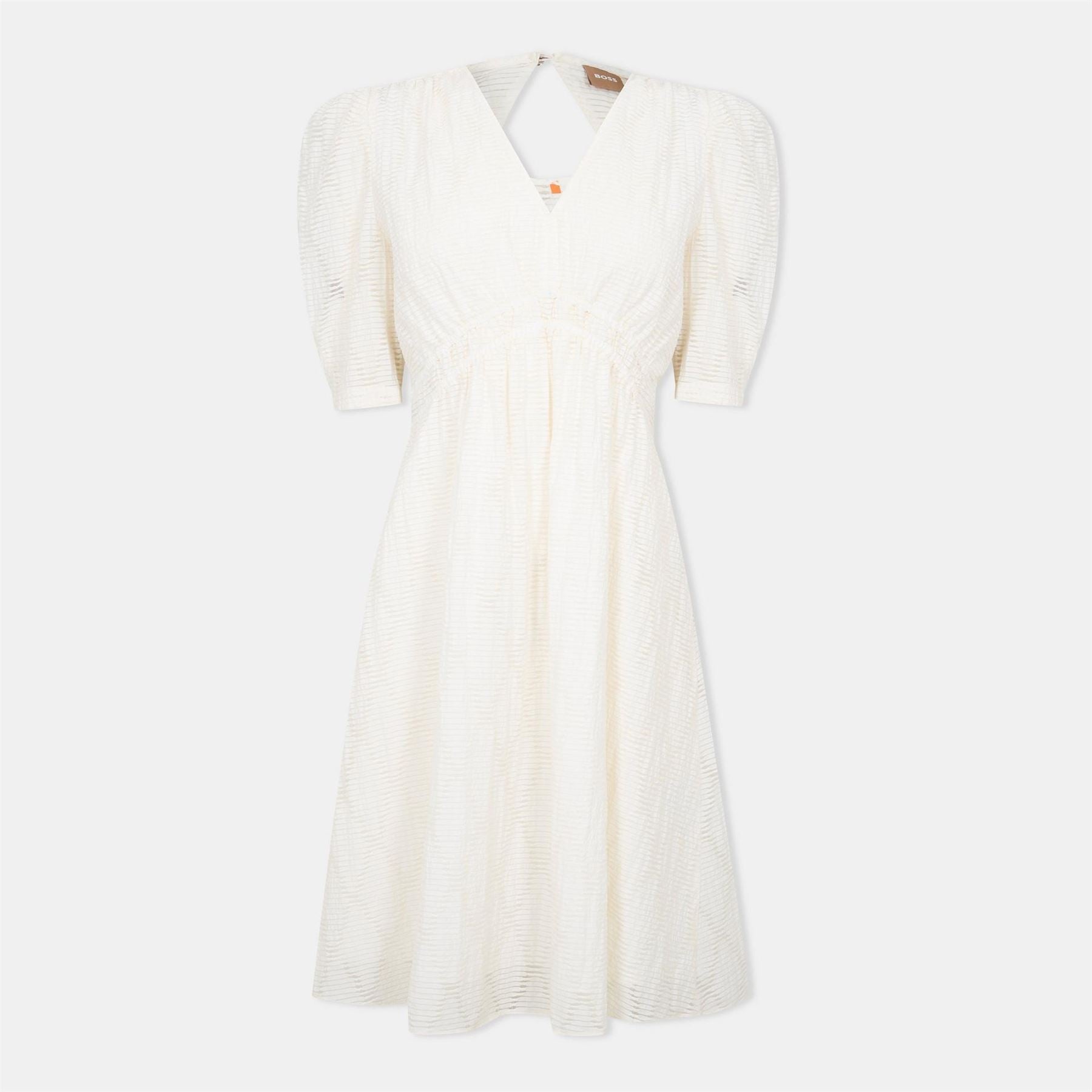 Boss Dizziano V-Neck Short Sleeve Knee Length Dress