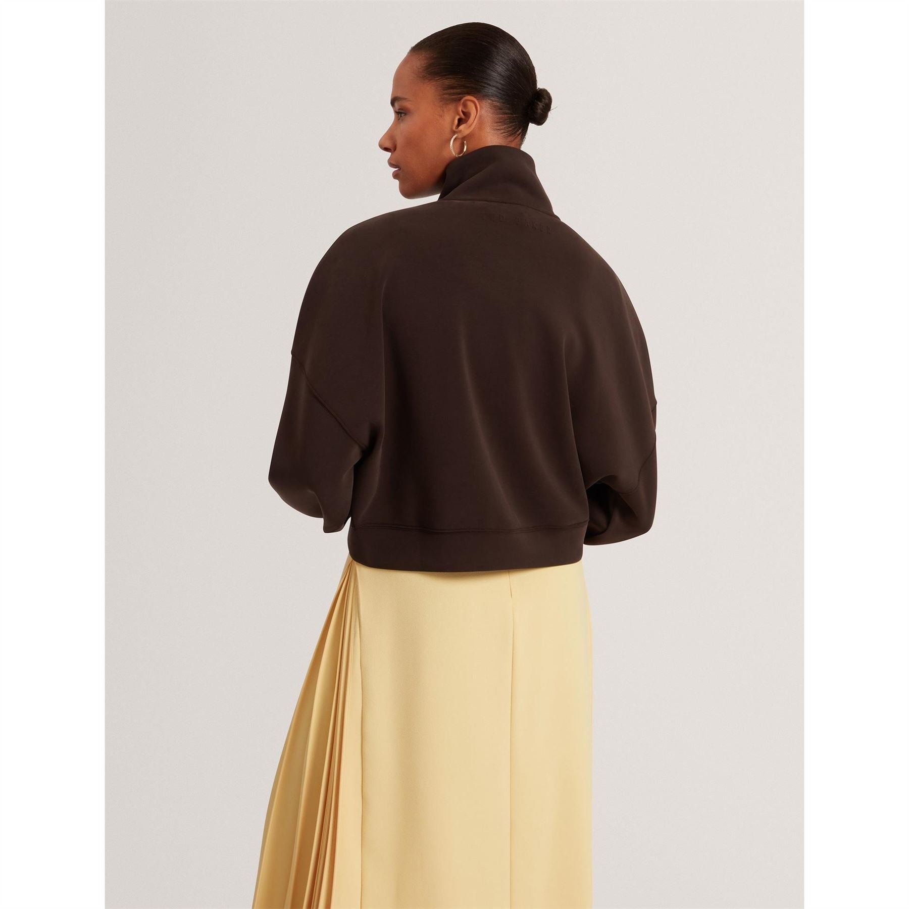 Ted Baker Funnel Neck Long Sleeve Drop Shoulder Sweatshirt