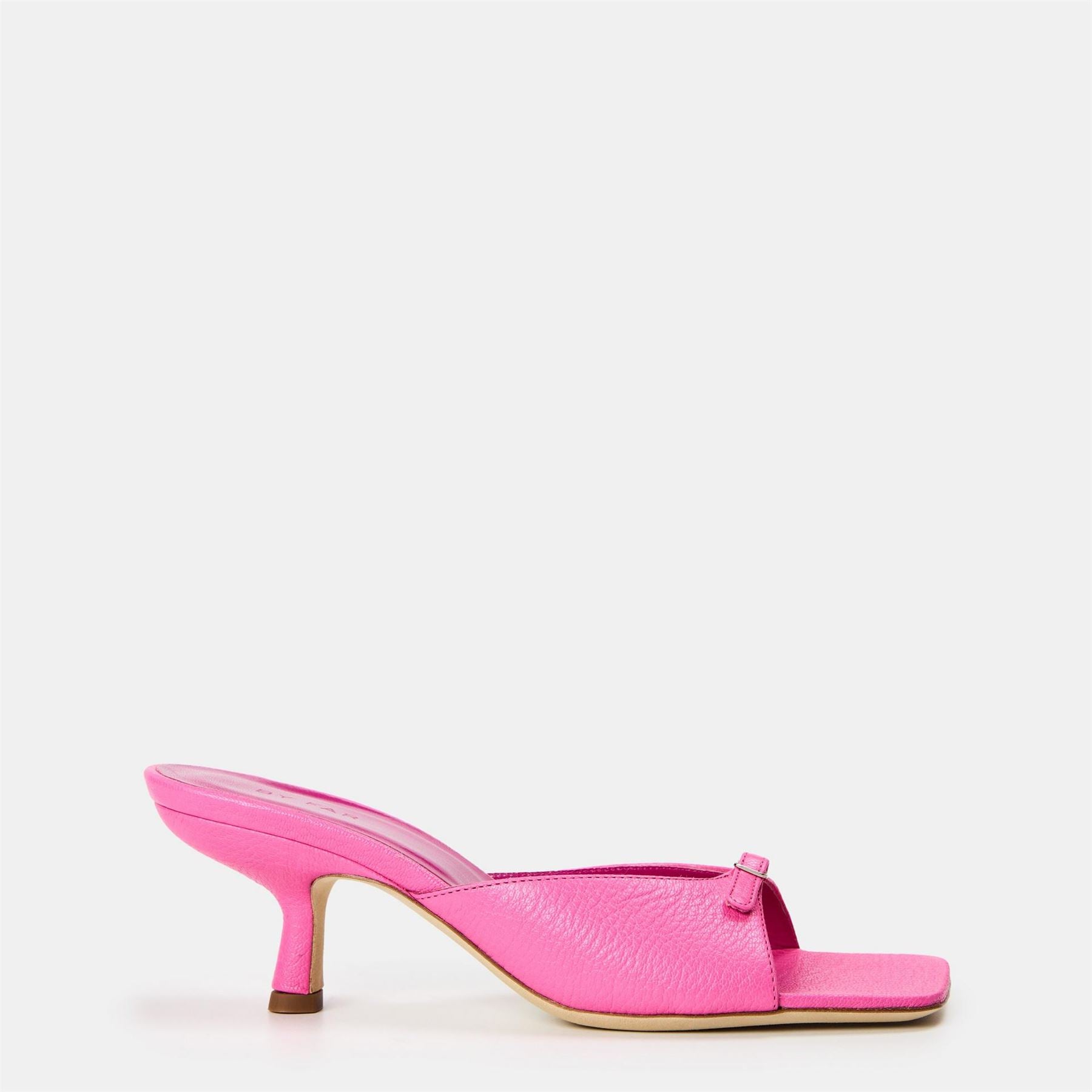 By Far Leather Stiletto Court Shoes