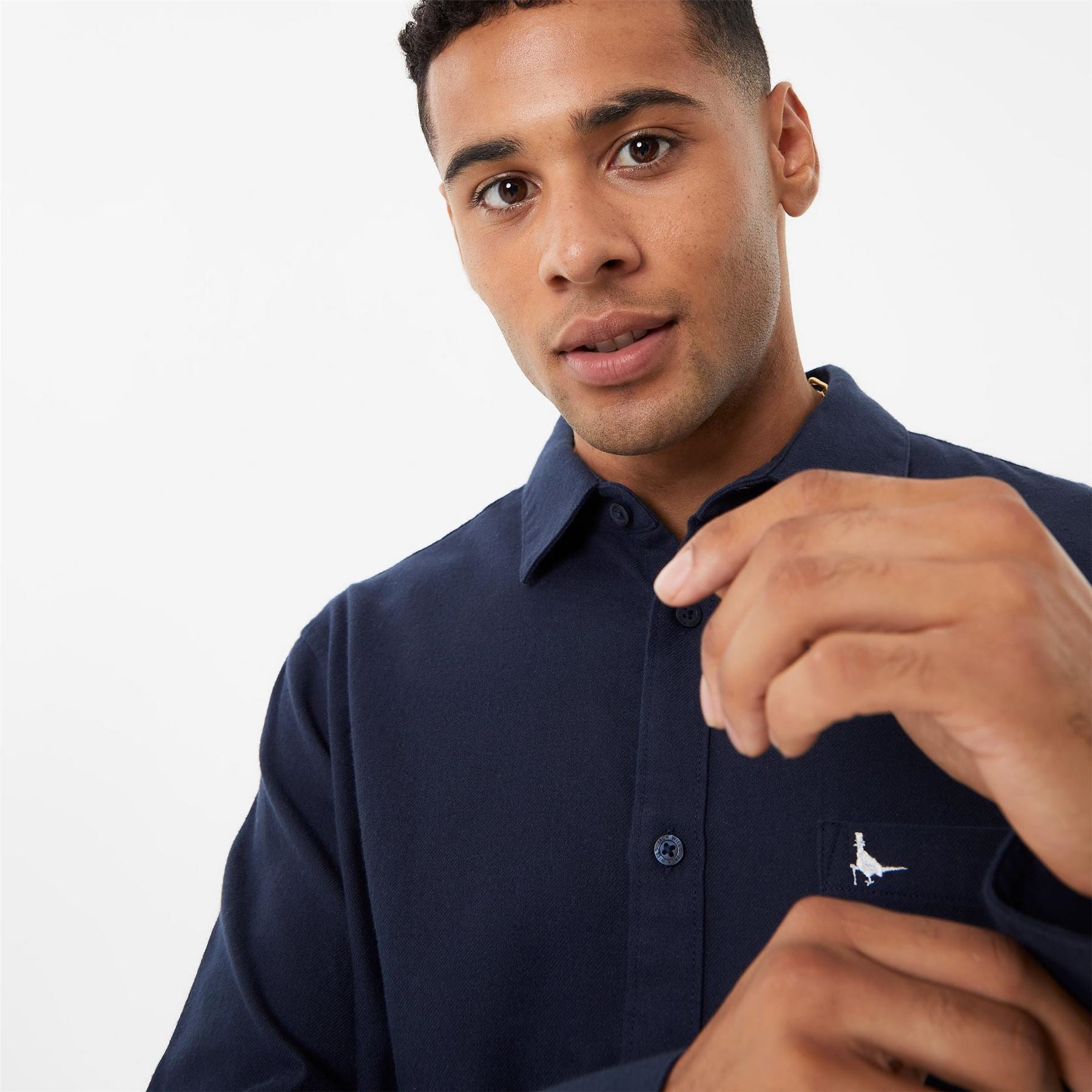 Jack Wills Mens Plain Flannel Shirt