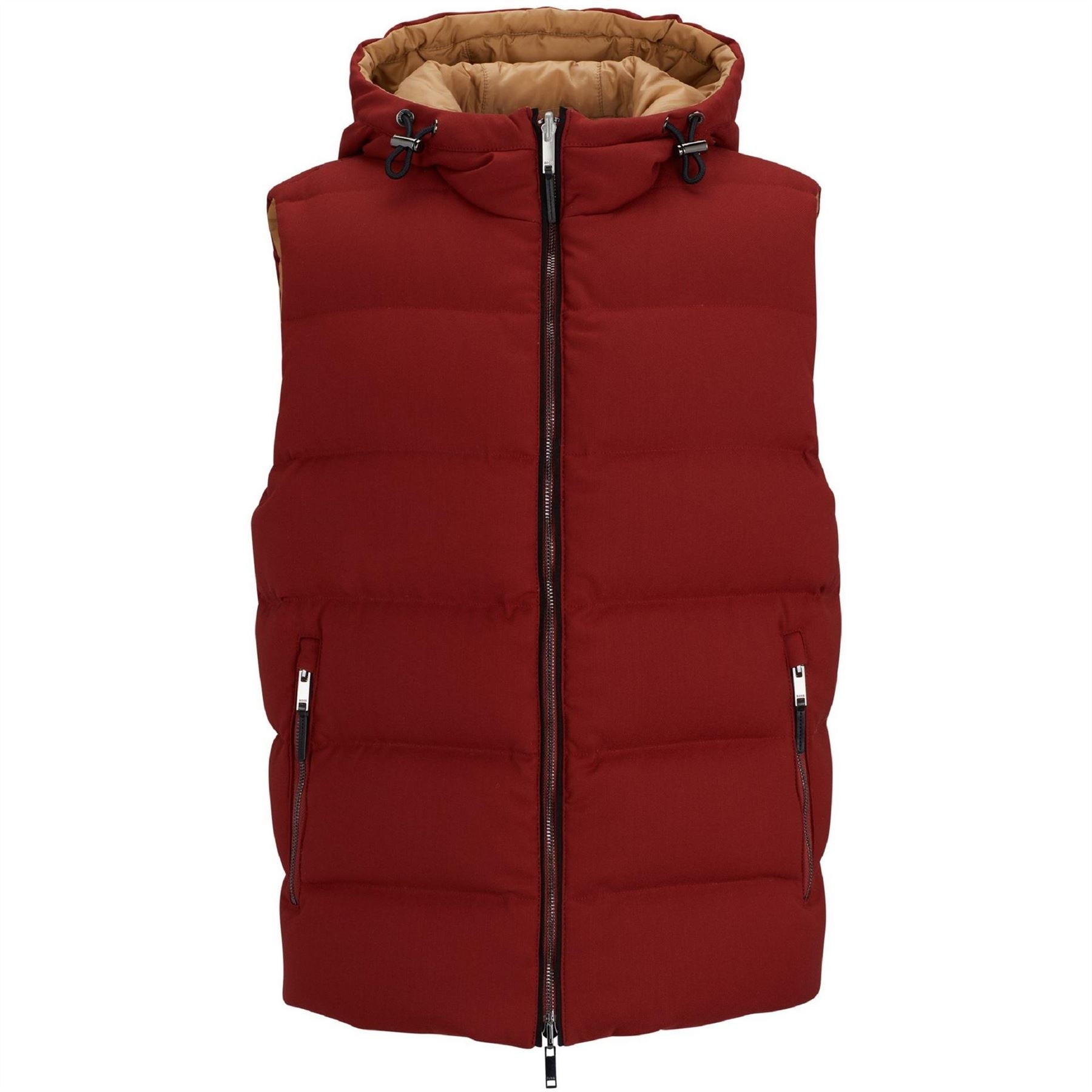 Boss Ciro Solid Patterned Hooded Softshell Jacket