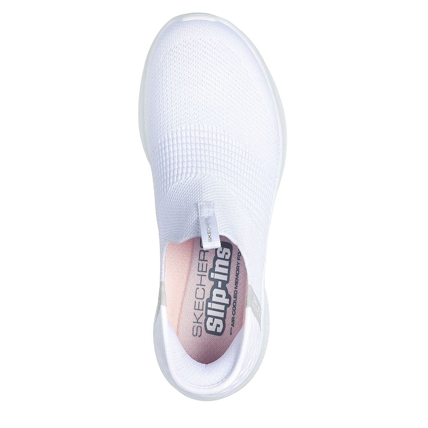 Skechers Engineered Stretch Knitted Slip On Low Top Trainers