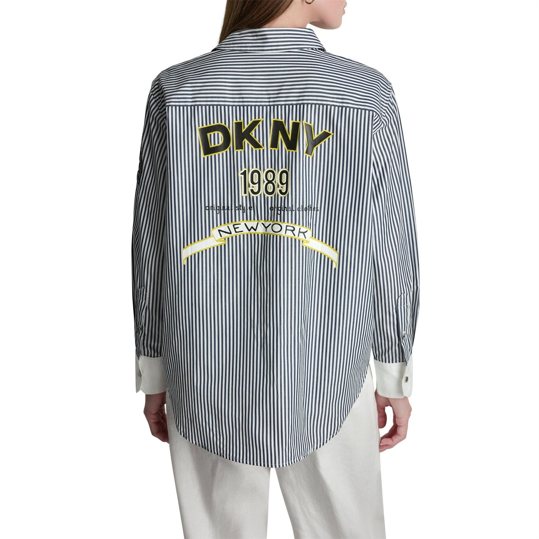 DKNY Long Sleeve Patterned Shirt