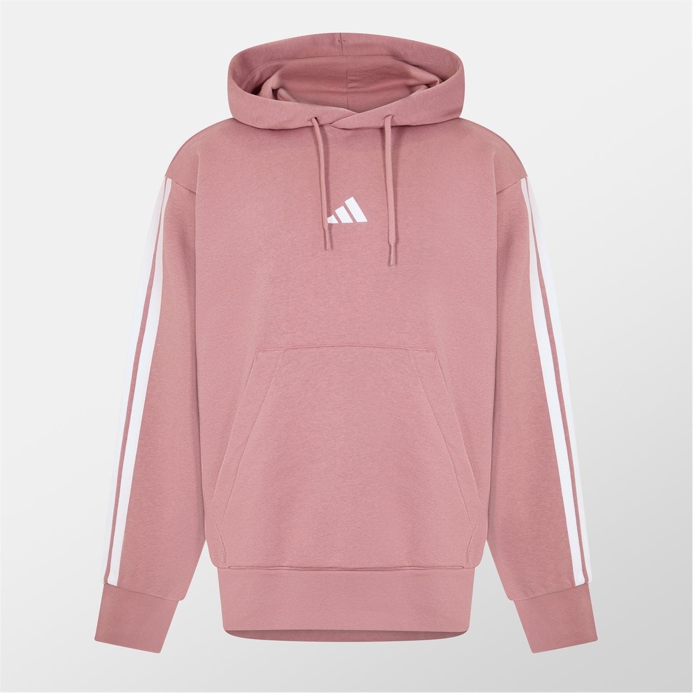 adidas Mens Fleece 3 Stripes Hoodie