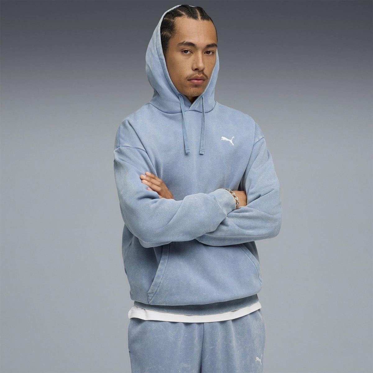 Puma Elevated Relaxed Wash Overhead Hoodie