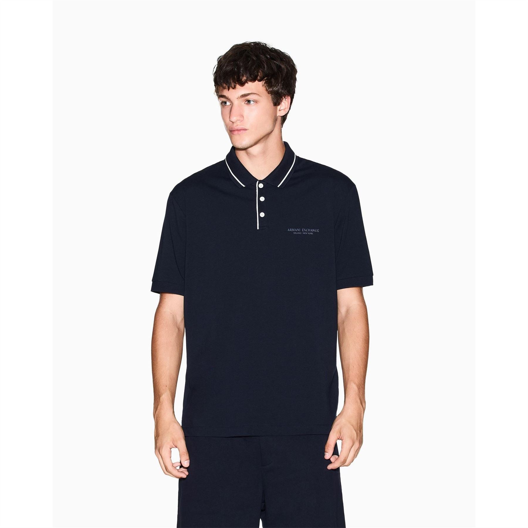 Armani Exchange Short Sleeve Polo Shirt