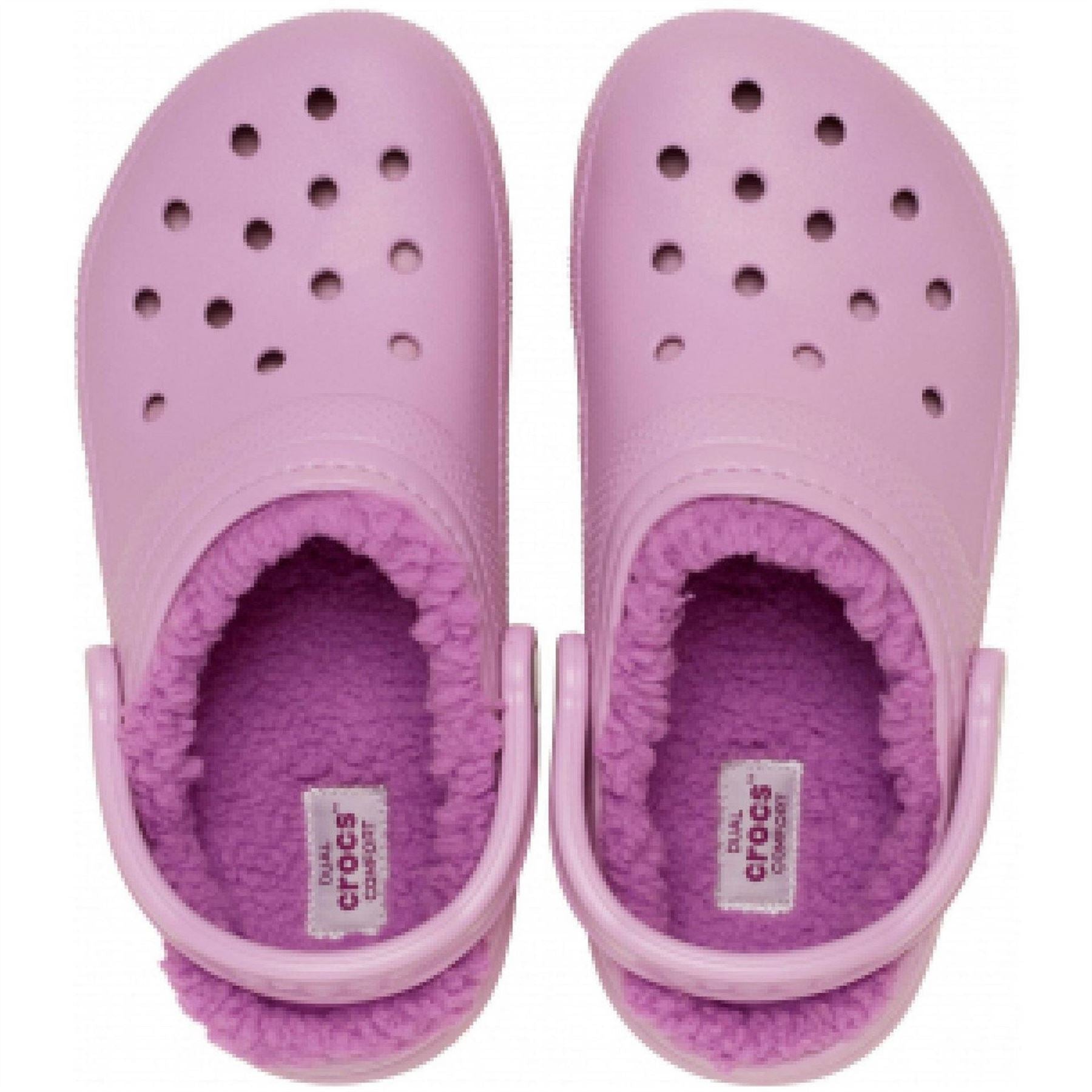 Crocs Lined Shuv Clogs with Perforated Toe