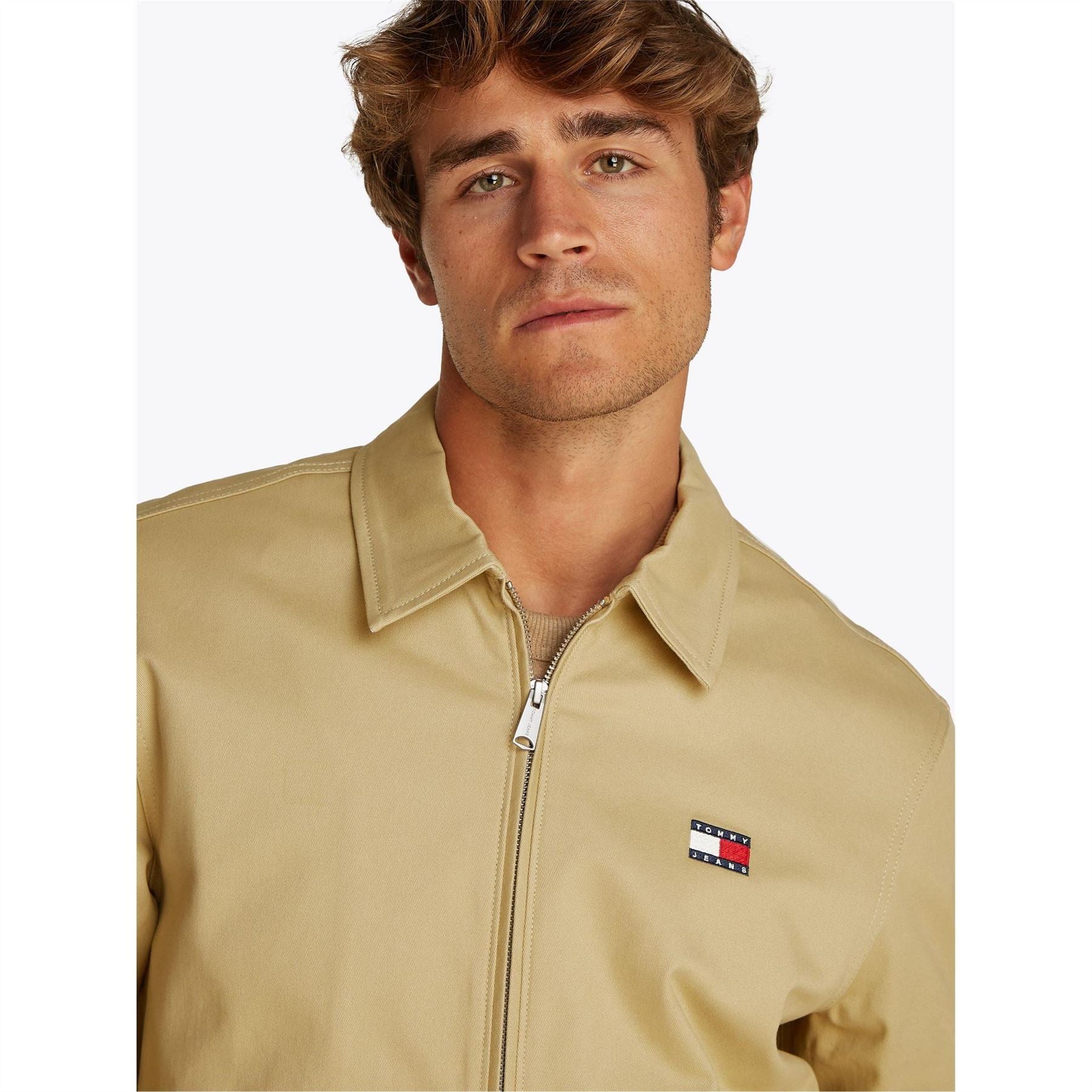 Tommy Jeans Hooded Ribbed Cuff Relaxed Fit Overshirt