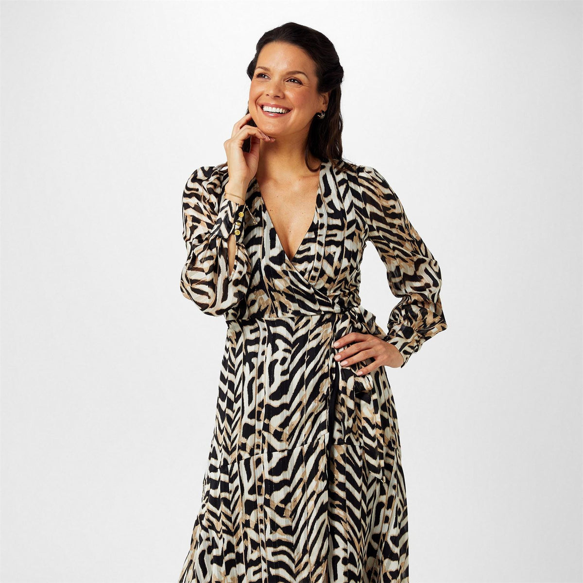 Biba Printed Wrap Dress