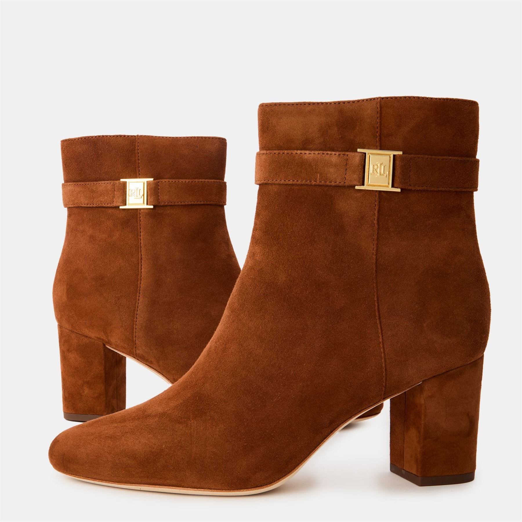 Lauren by Ralph Lauren Kellie Ankle Boots with High Block Heel