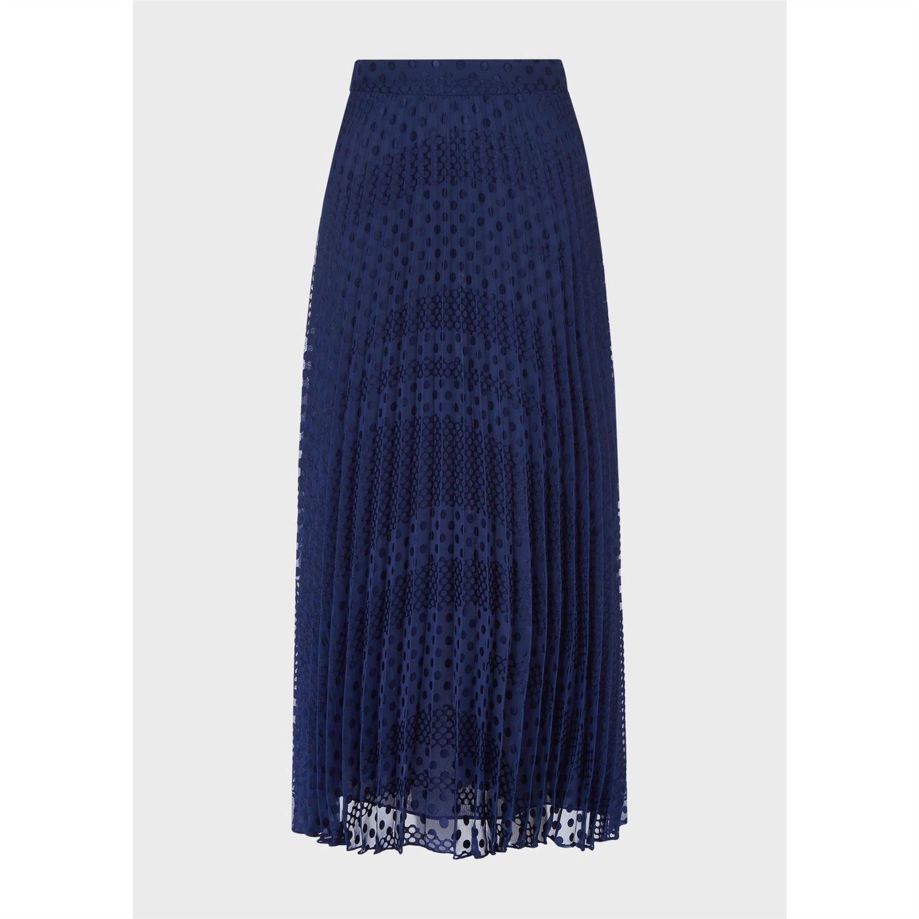 Emporio Armani Plet Maxi A-Line Skirt