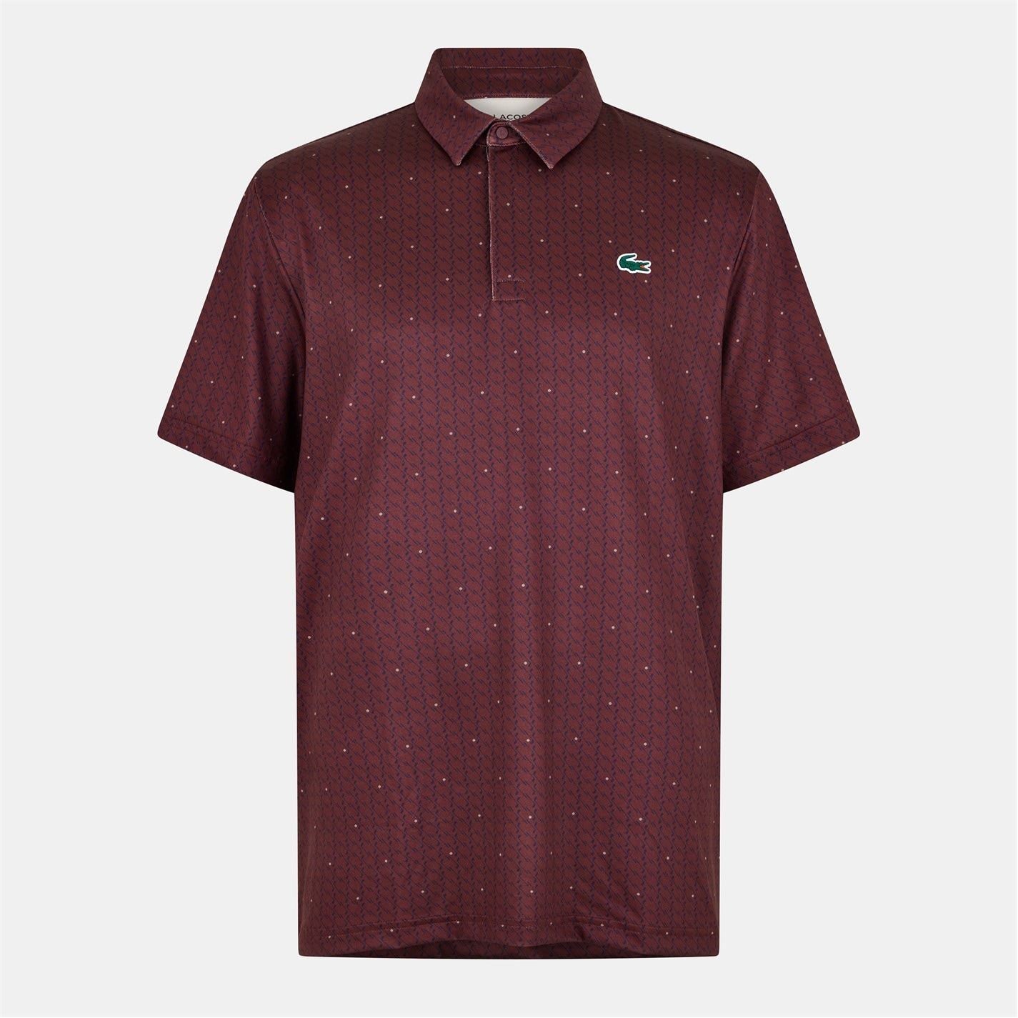 Lacoste Regular Fit Crocodile Print Polo Shirt – Lovell Sports