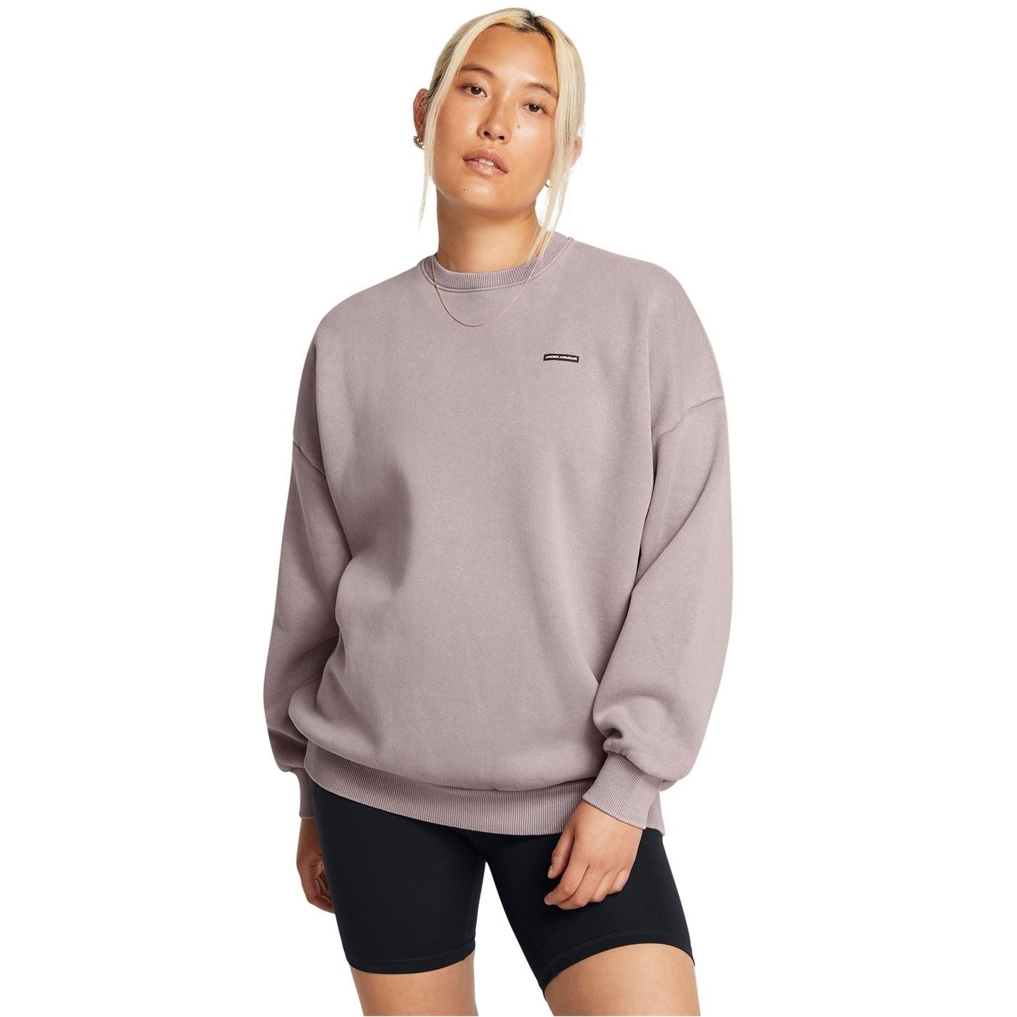 Under Armour Icon Crew Neck Ribbed Collar Long Sleeve Sweatshirt