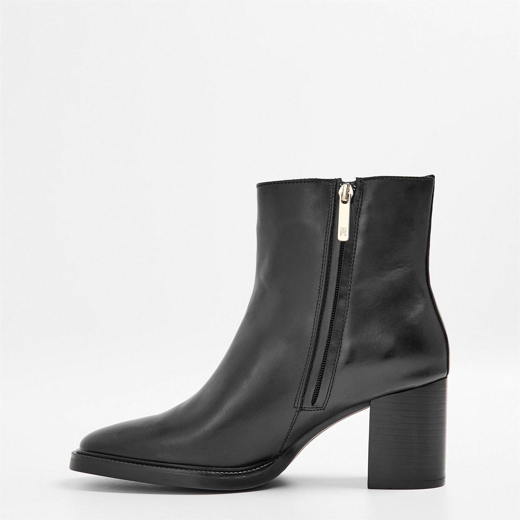 Tommy Hilfiger Stacked Ankle Boots with Block Heel