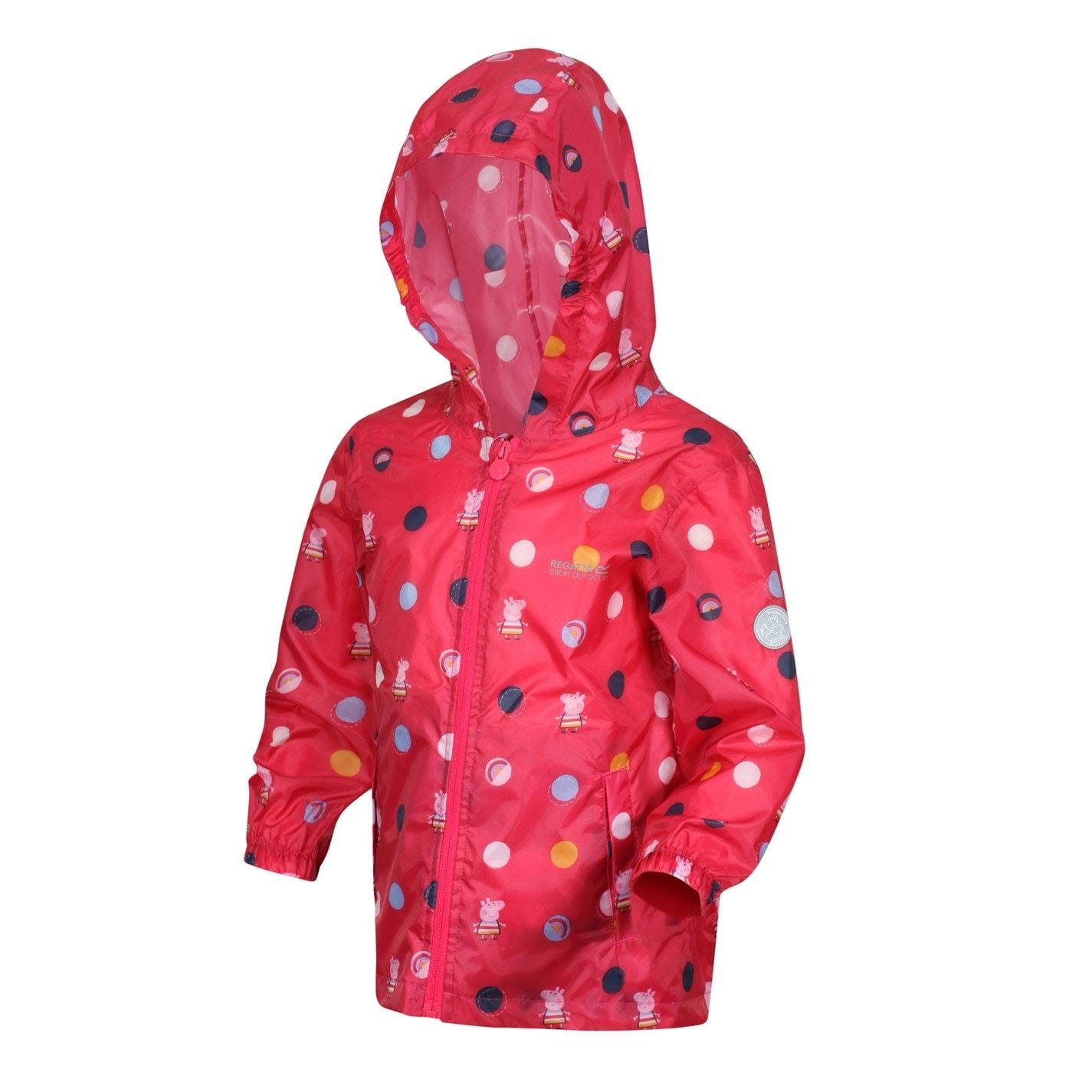 Regatta Pepa Hooded Rain Jacket with Elasticated Cuff