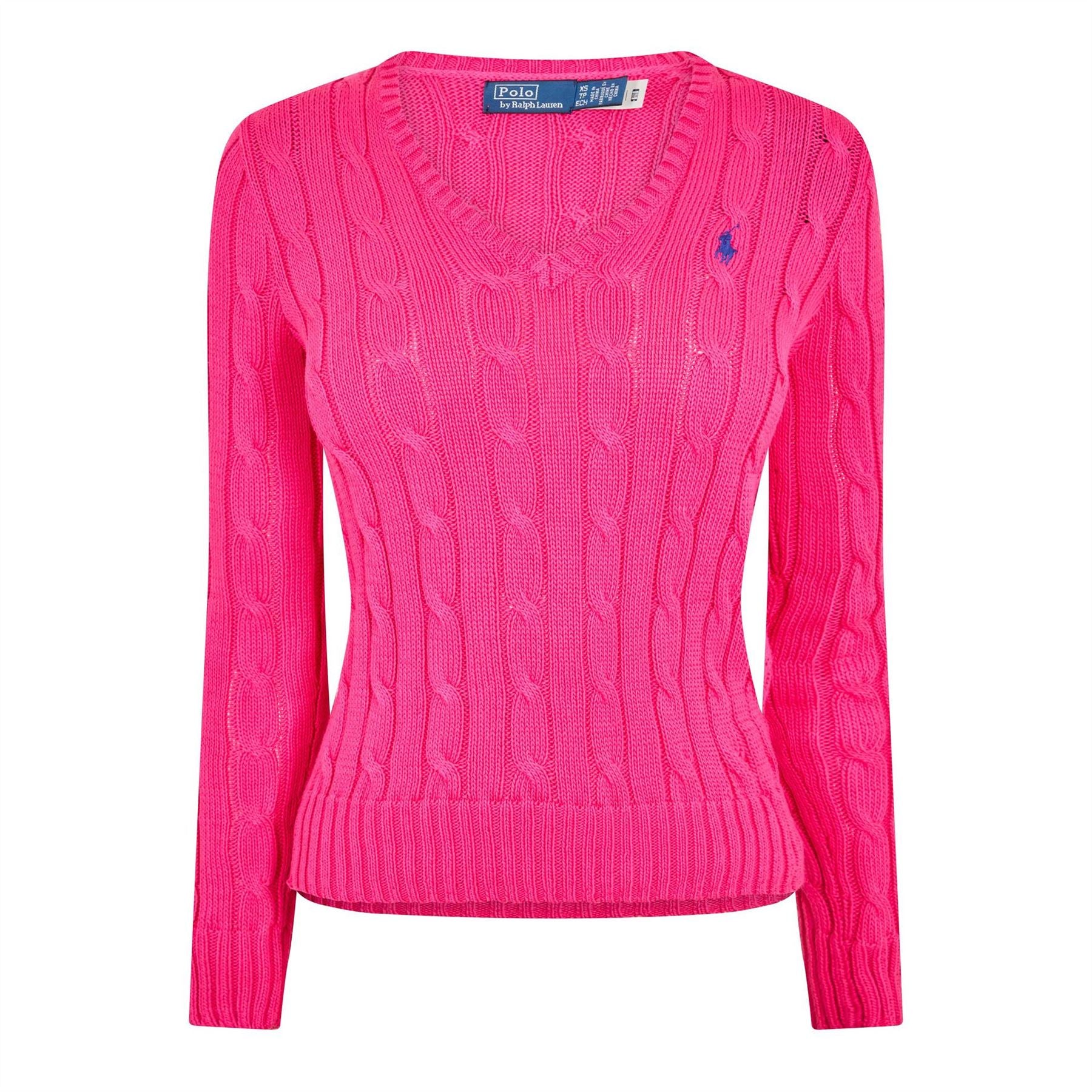 Polo Ralph Lauren Cable Knit V Neck Jumper